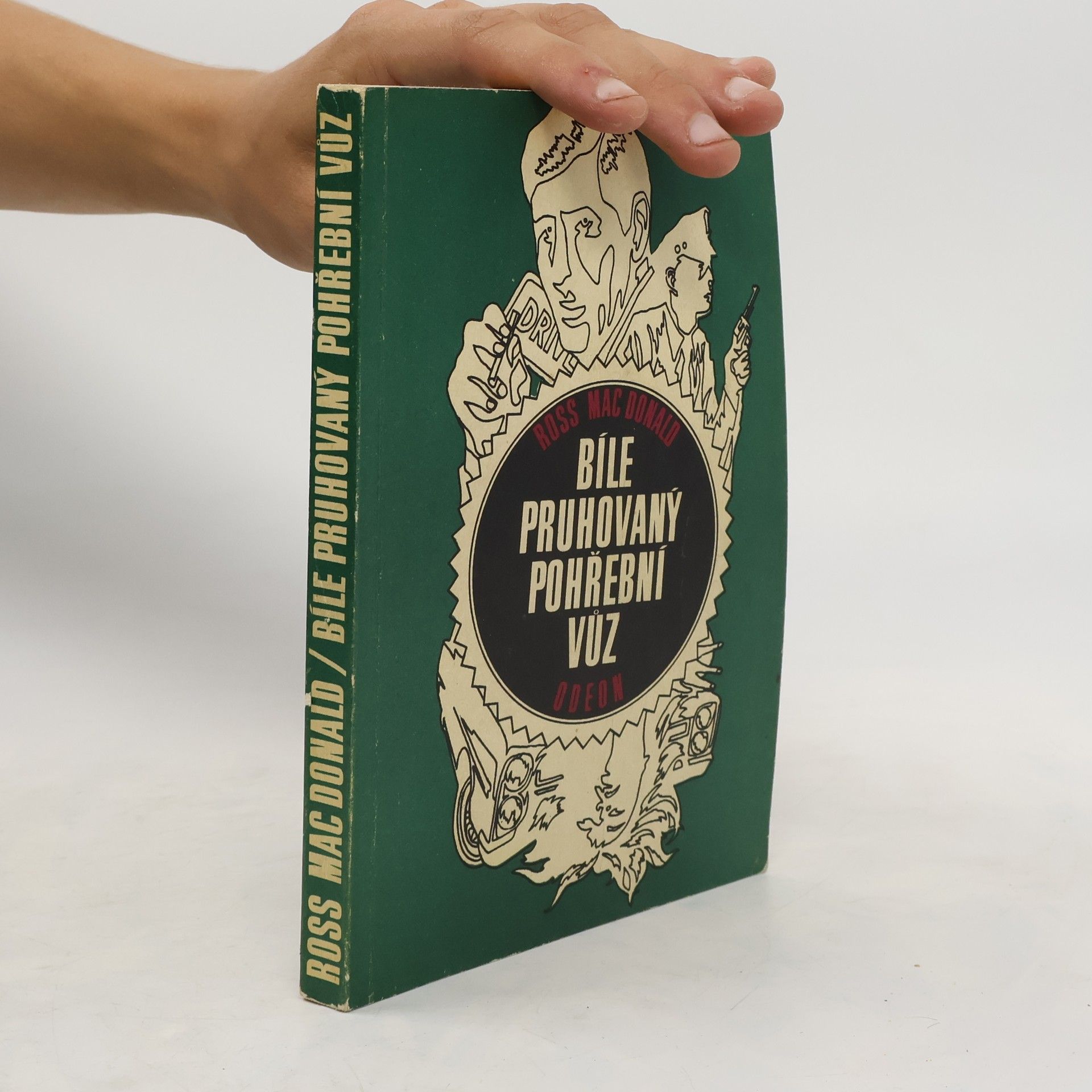Ross Macdonald Bíle pruhovaný pohřební vůz