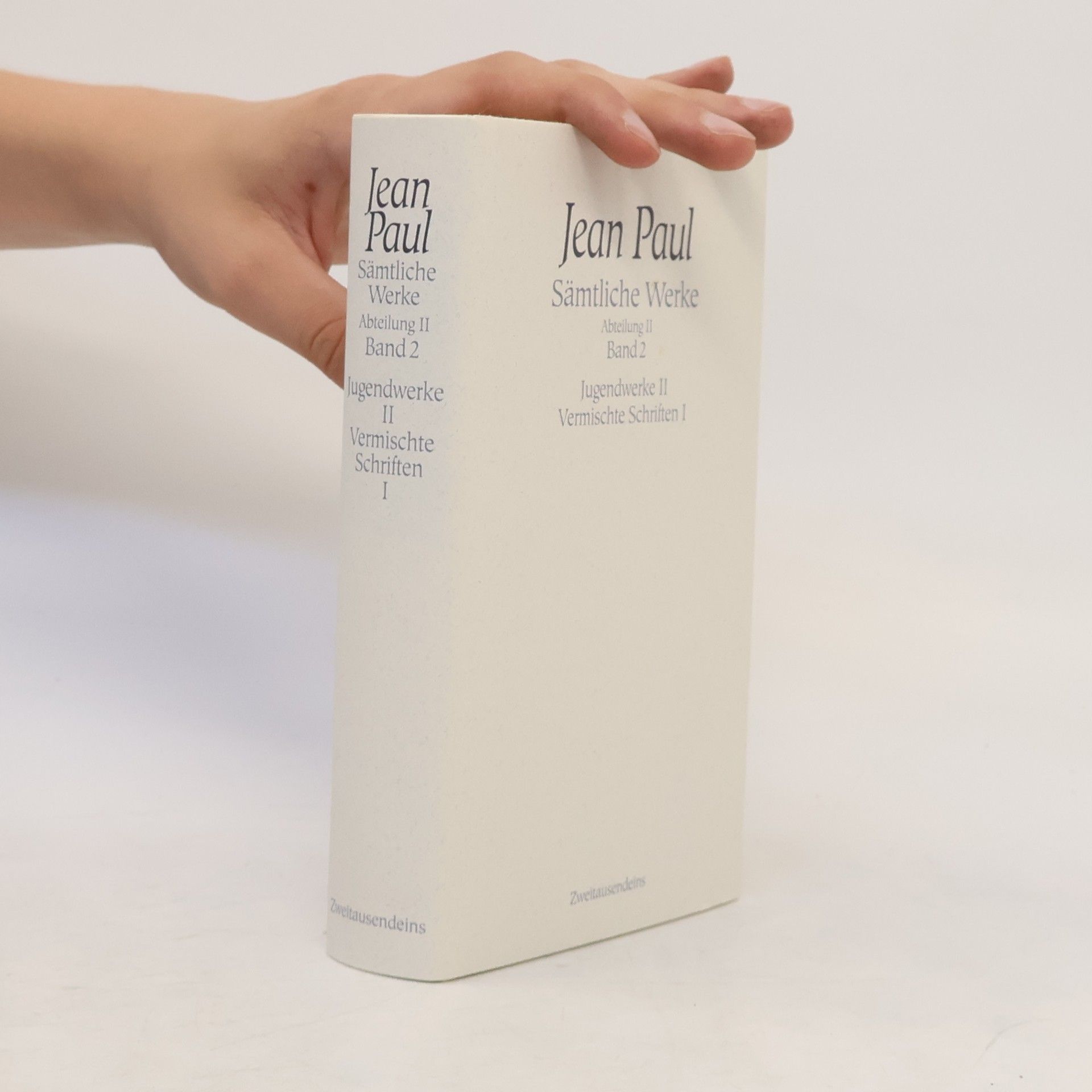 Jean Paul Jean Paul. Sämtliche Werke. Abteilung II. Jugendwerke und Vermitsche Schriften I.