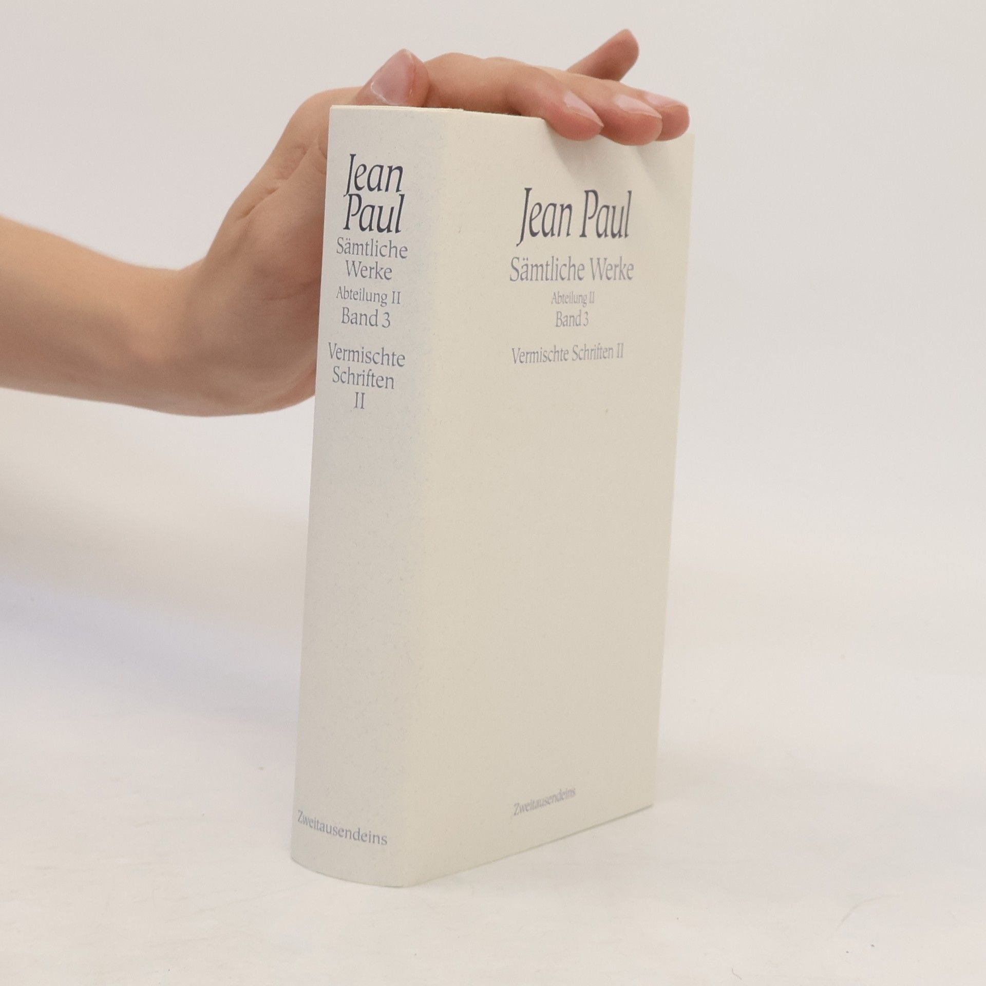 JeanPaul Belmondo Sämtliche Werke. Abteilung II