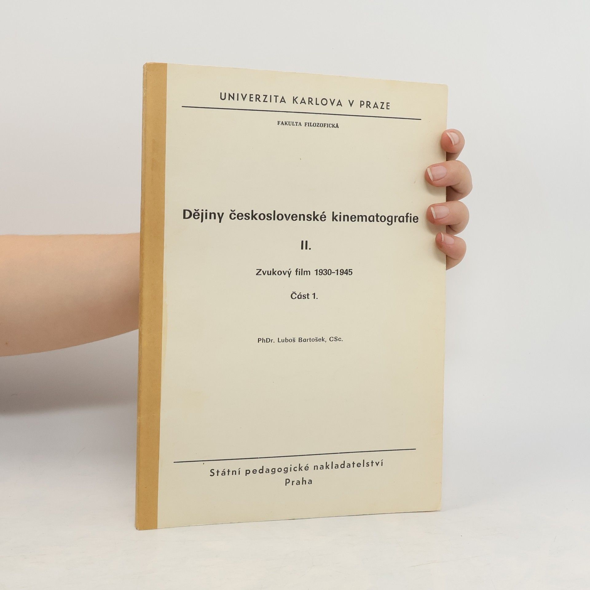 Luboš Bartošek Dějiny československé kinematografie II.