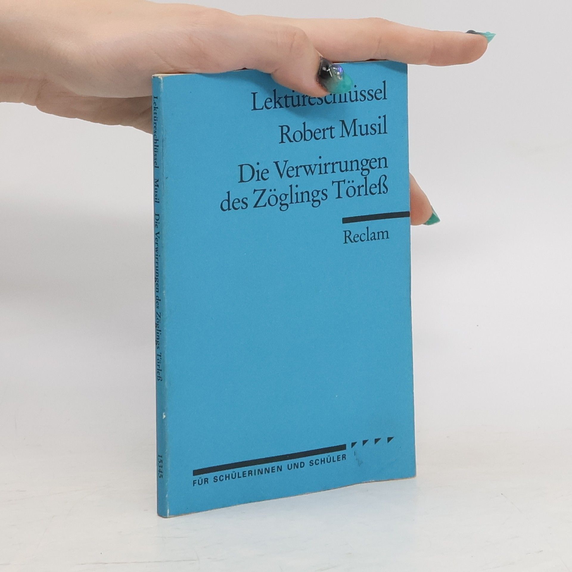 Manfred Eisenbeis Robert Musil, Die Verwirrungen des Zöglings Törleß