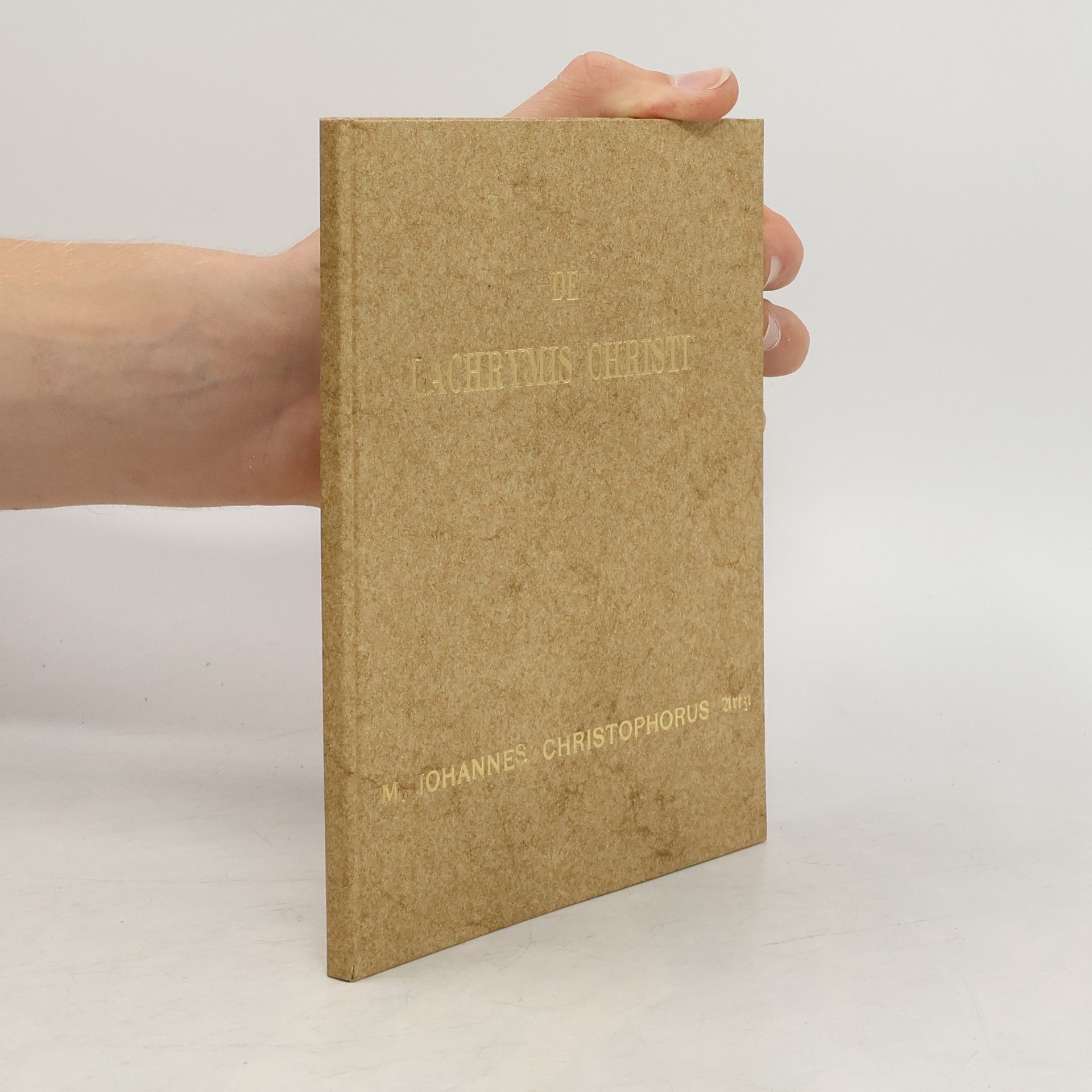 Johannes Christophorus Olearius De lachrymis Christi sub ingresum Hierosolymorum fusis