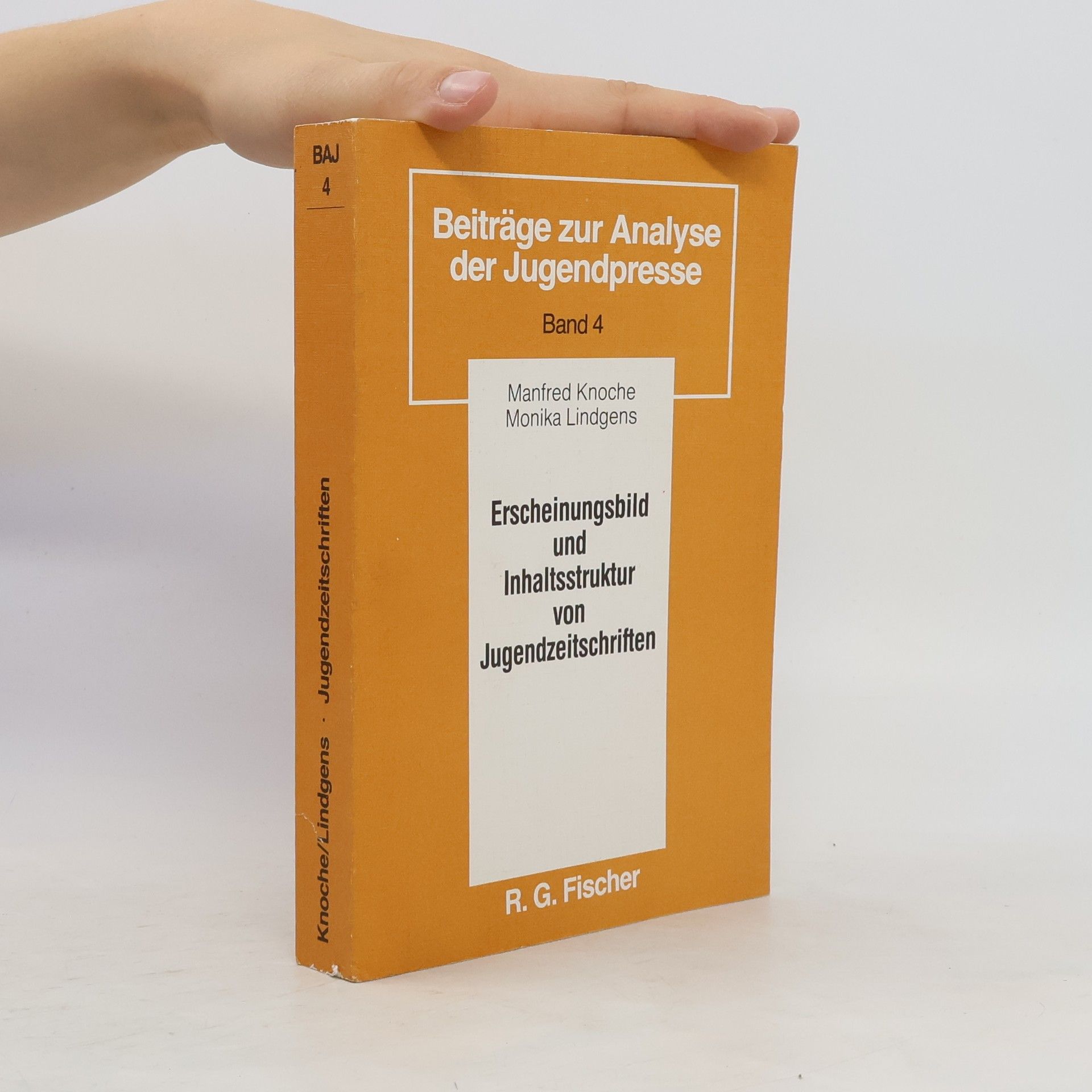 Manfred Knoche Erscheinungsbild und Inhaltsstruktur von Jugendzeitschriften
