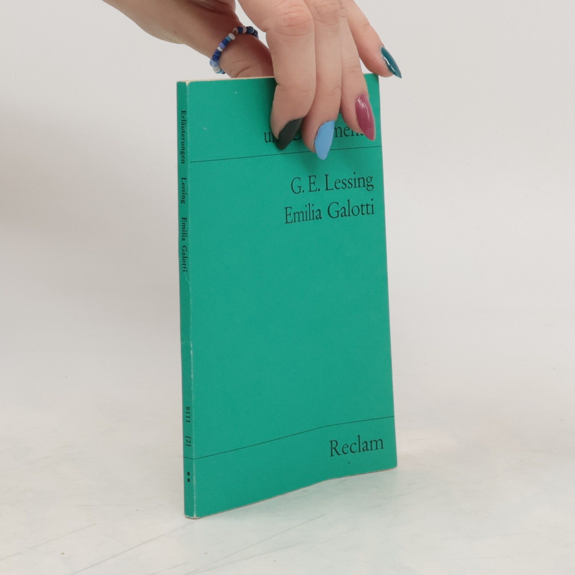 Gotthold Ephraim Lessing Gotthold Ephraim Lessing, Emilia Galotti
