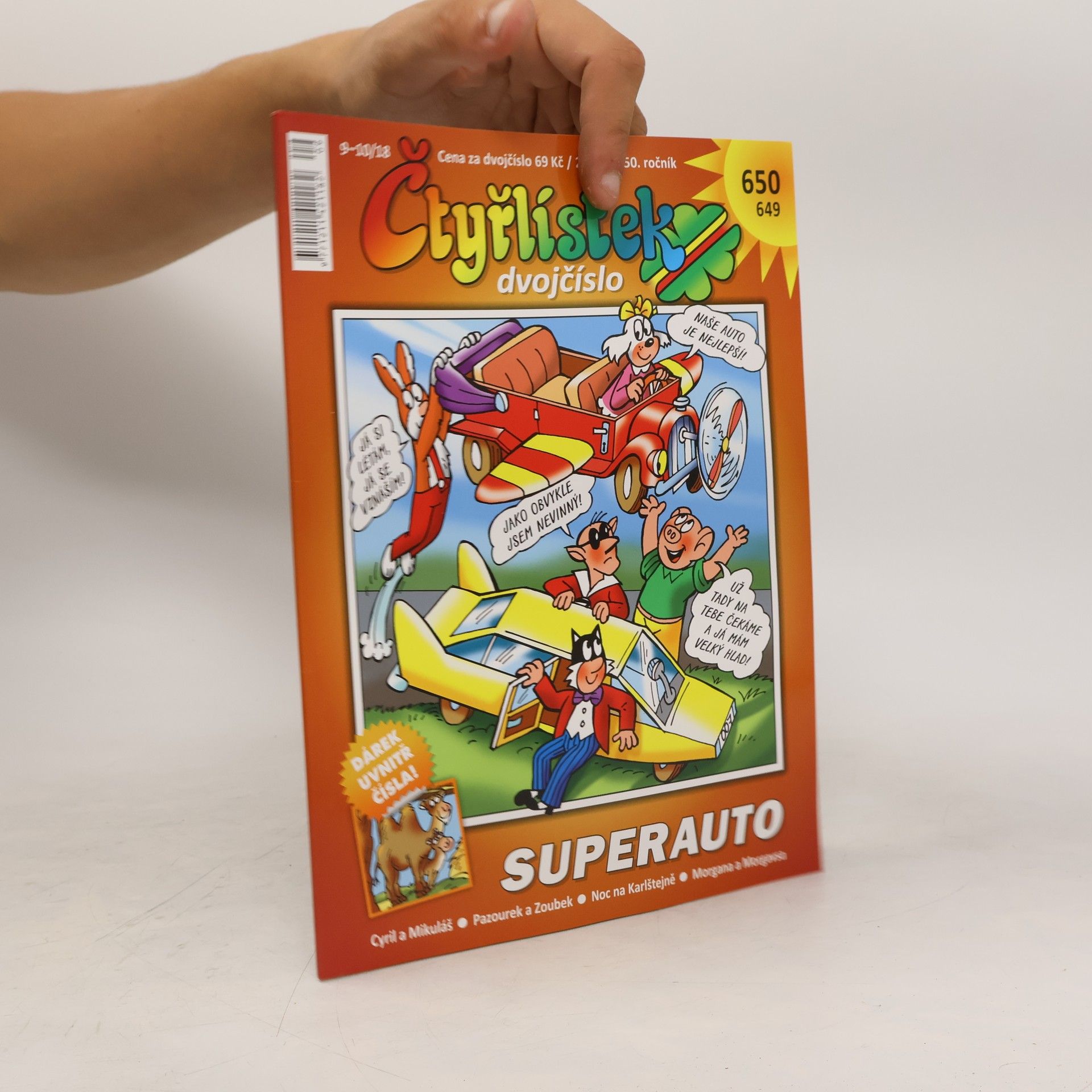 Autorenkollektiv Čtyřlístek dvojčíslo 649-650, 9-10/2018