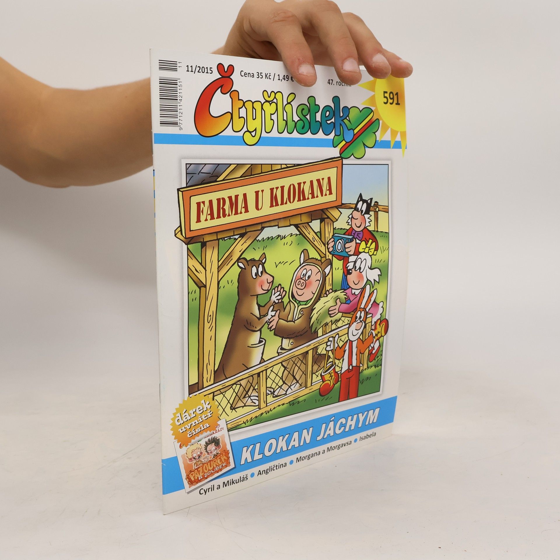 Collectif d'auteurs Čtyřlístek 591. 11/2015. Klokan Jáchym