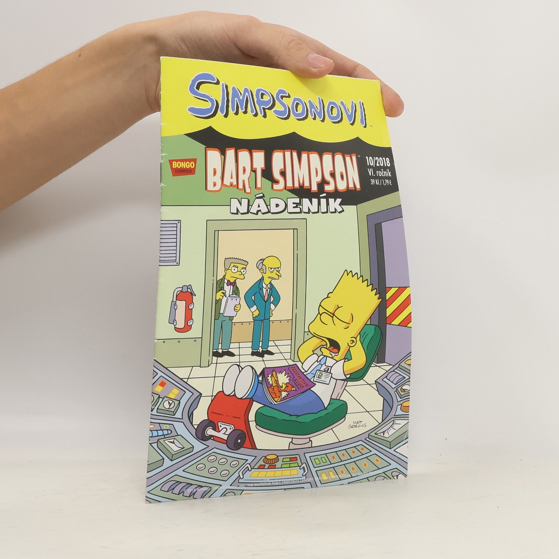 Matt Groening Bart Simpson nádeník. Ročník VI. 10/2018