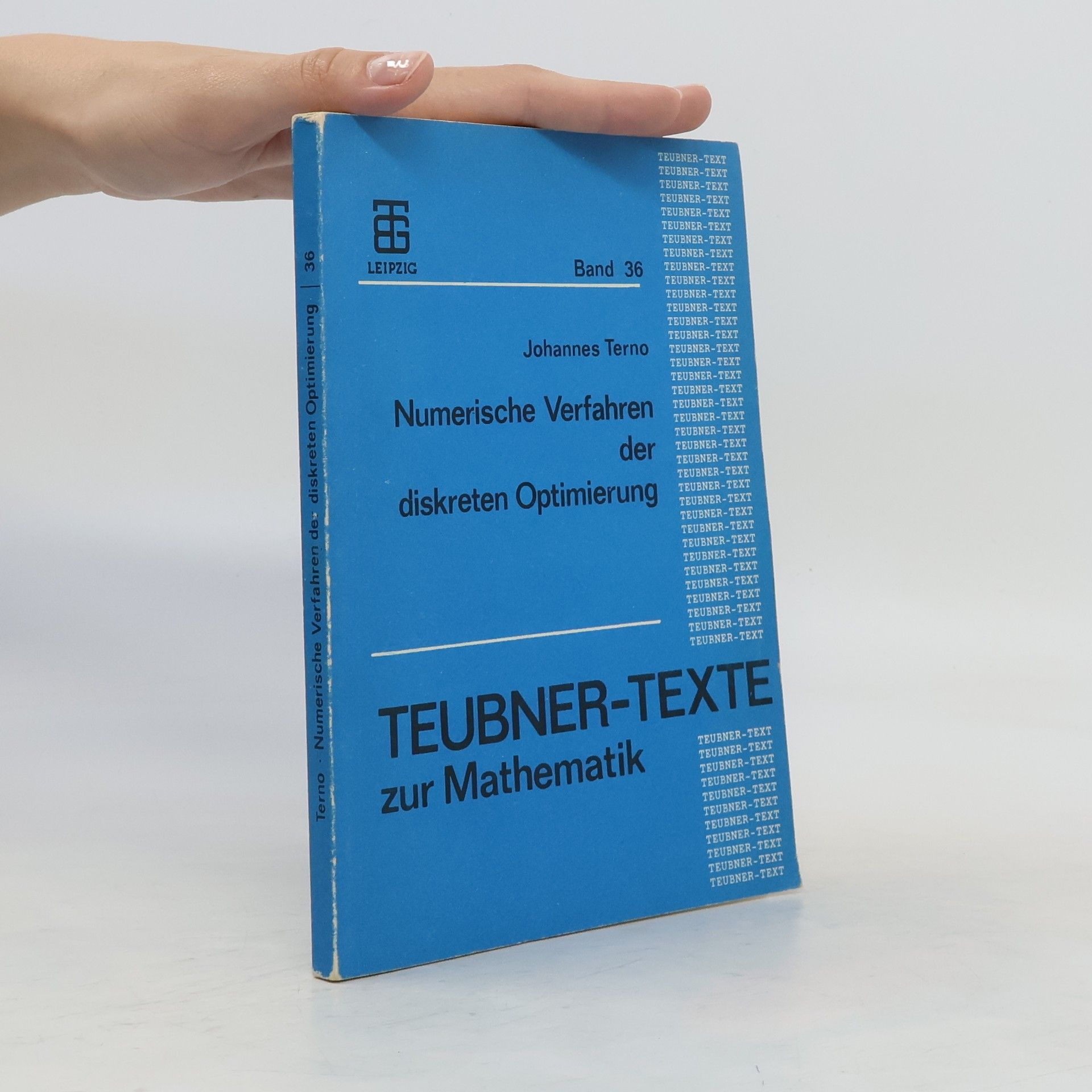 Johannes Terno Teubner-Texte zur Mathematik. Band 36