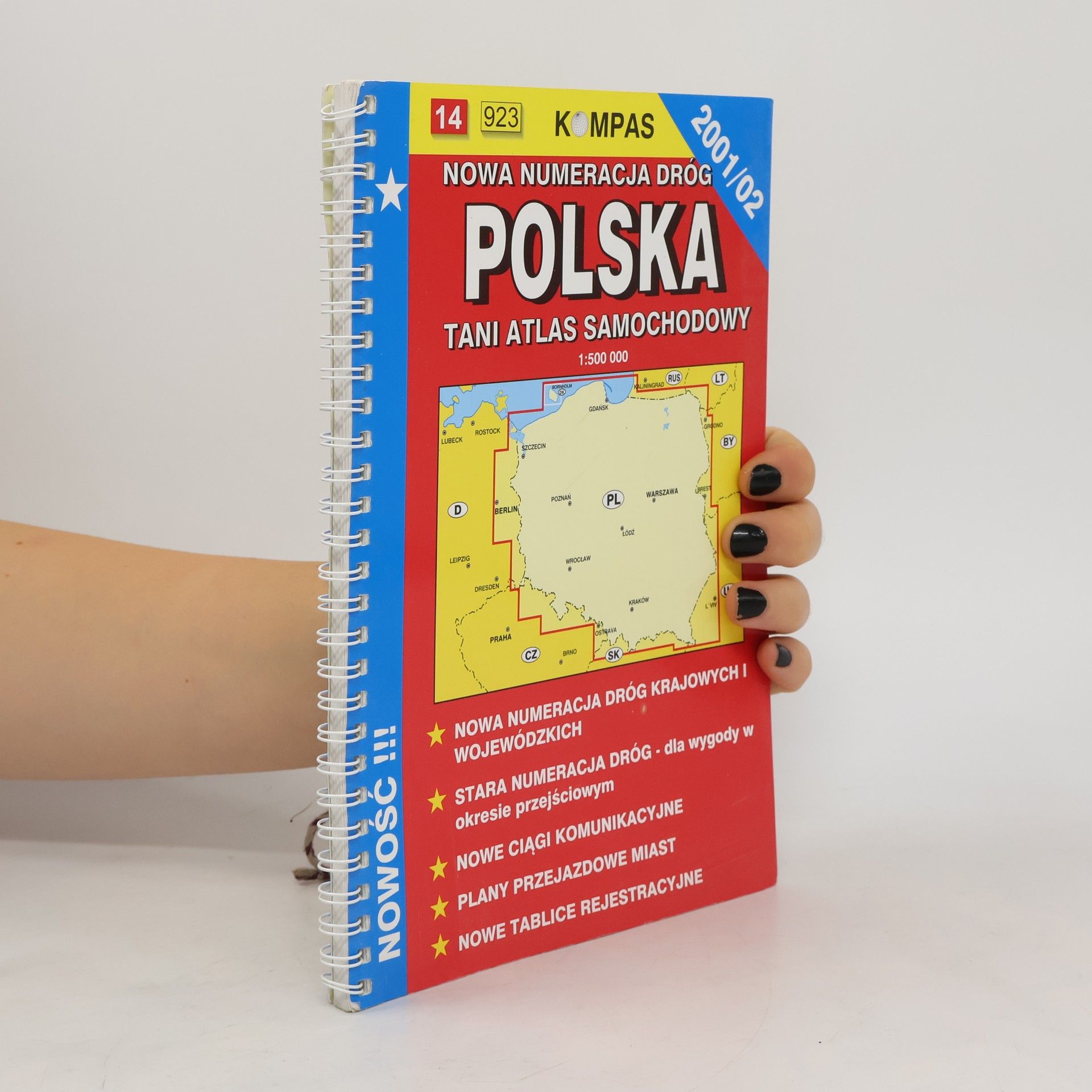 Autores varios Nowa numeracja dróg polska. Tani atlas samochodowy