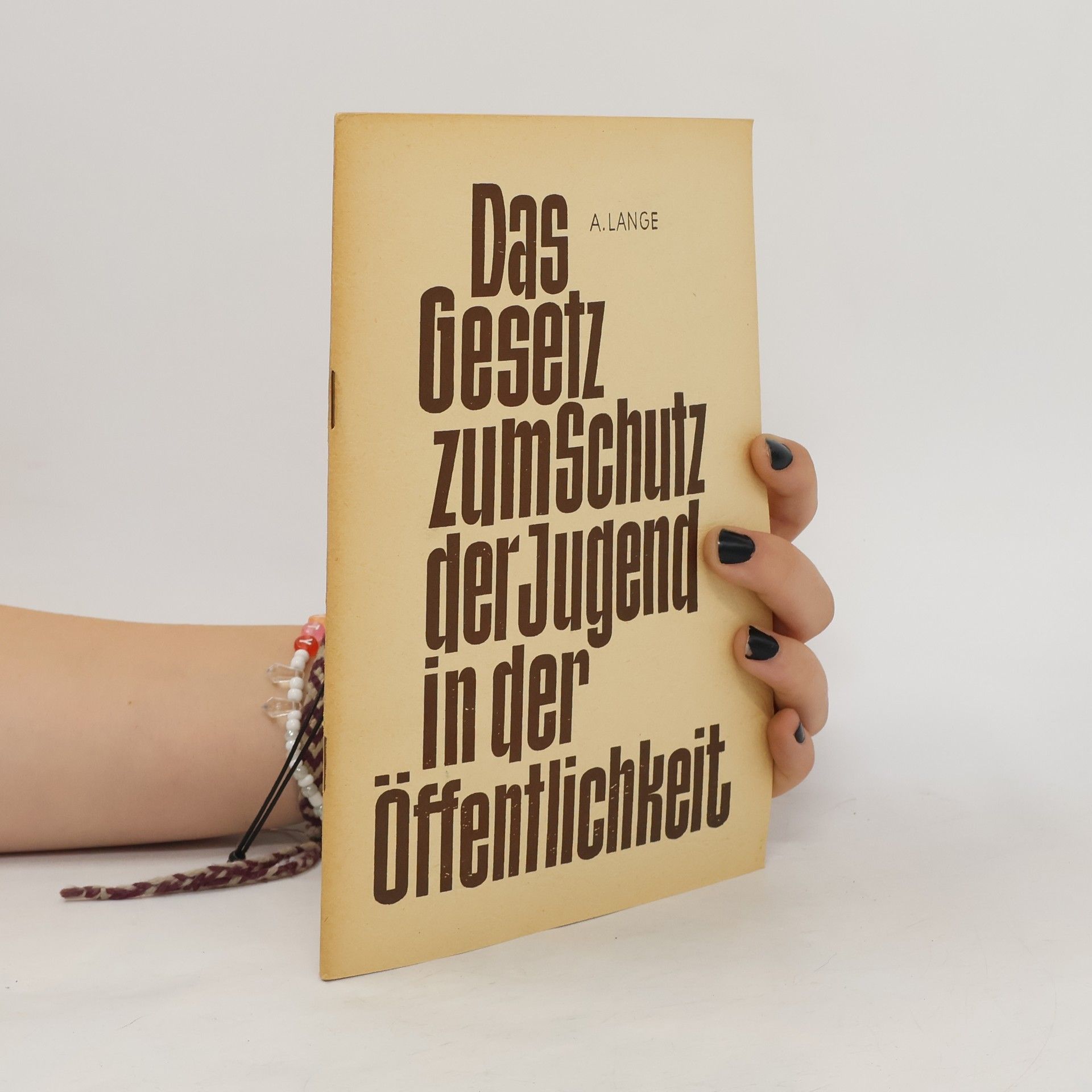 Aloysius Lange Das Gesetz zum Schutz der Jugend in der Öffentlichkeit