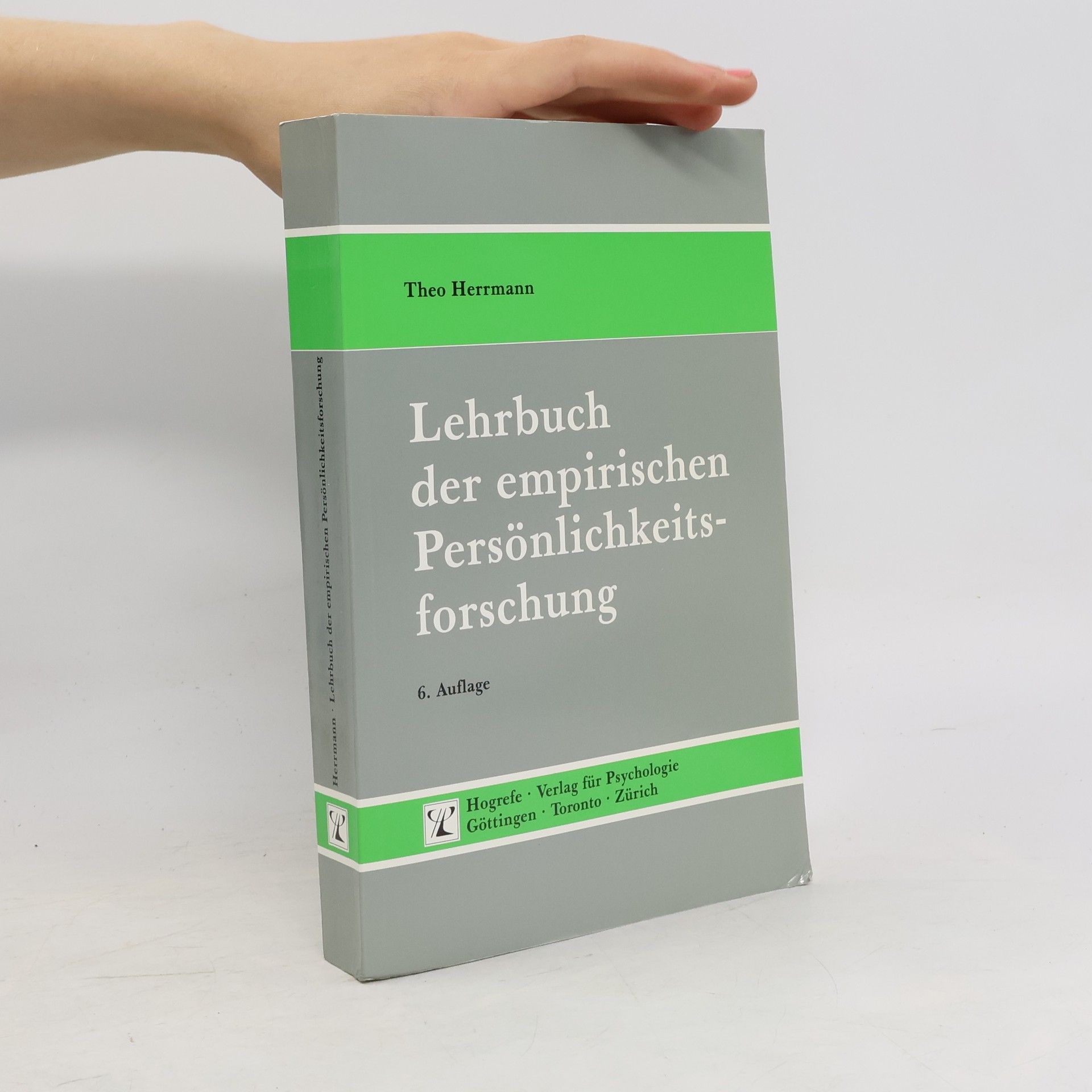 Theo Herrmann Lehrbuch der empirischen Persönlichkeitsforschung