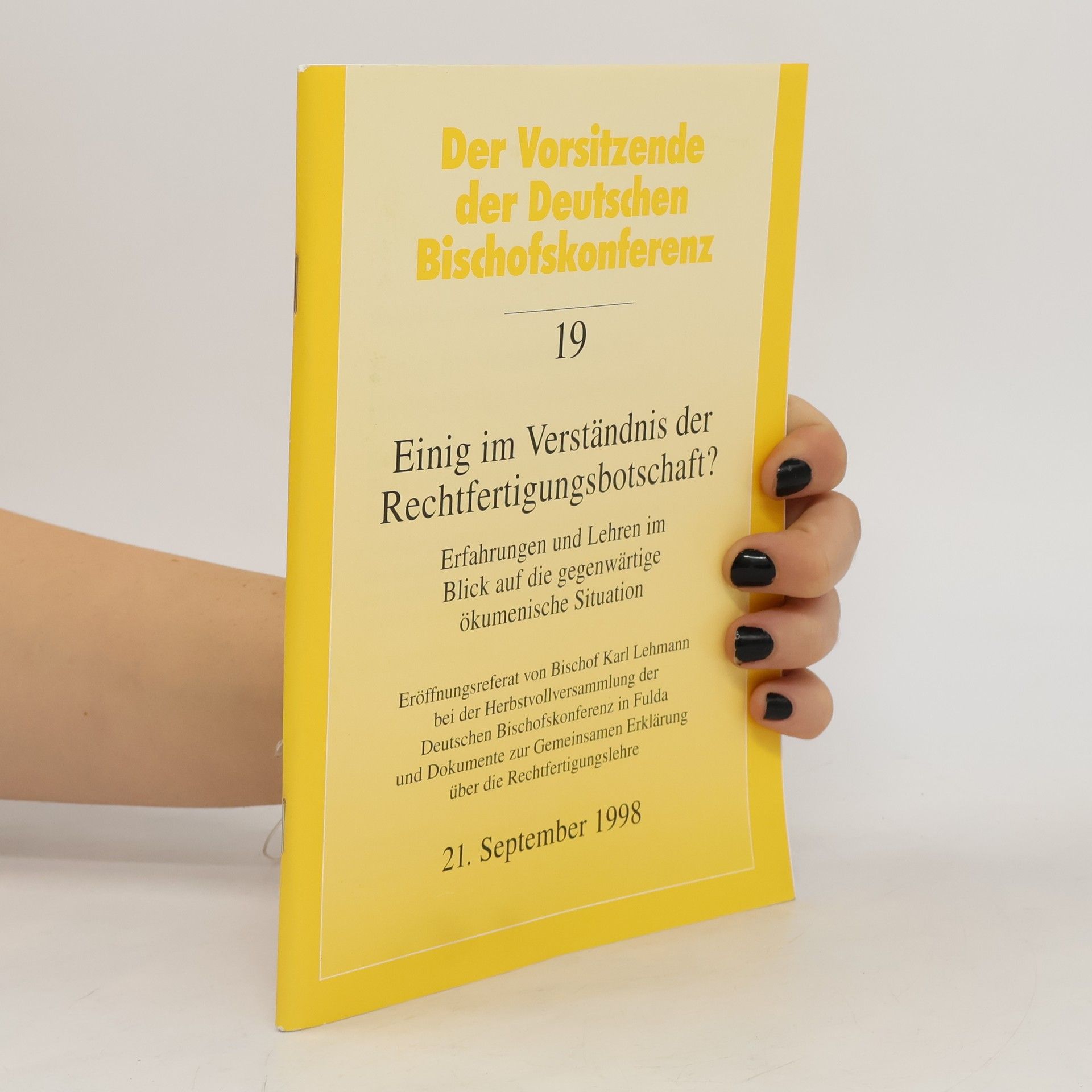 Collectif d'auteurs Einig im Verständnis der Rechtfertigungsbotschaft? 19