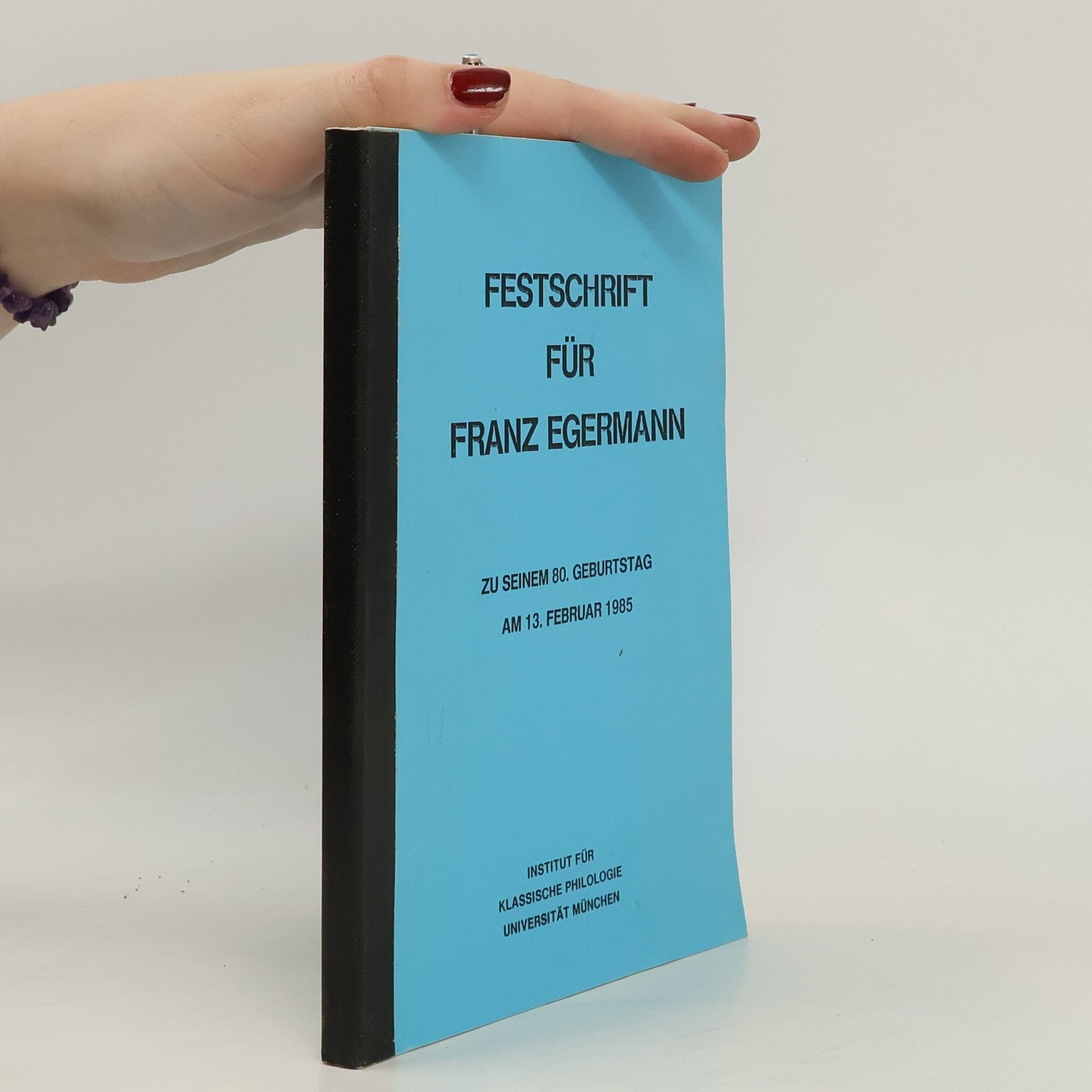 Auteurscollectief Festschrift für Franz Egermann