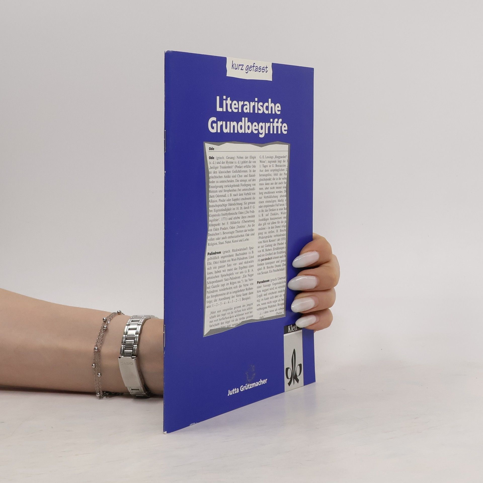 Jutta Grützmacher Literarische Grundbegriffe kurzgefasst