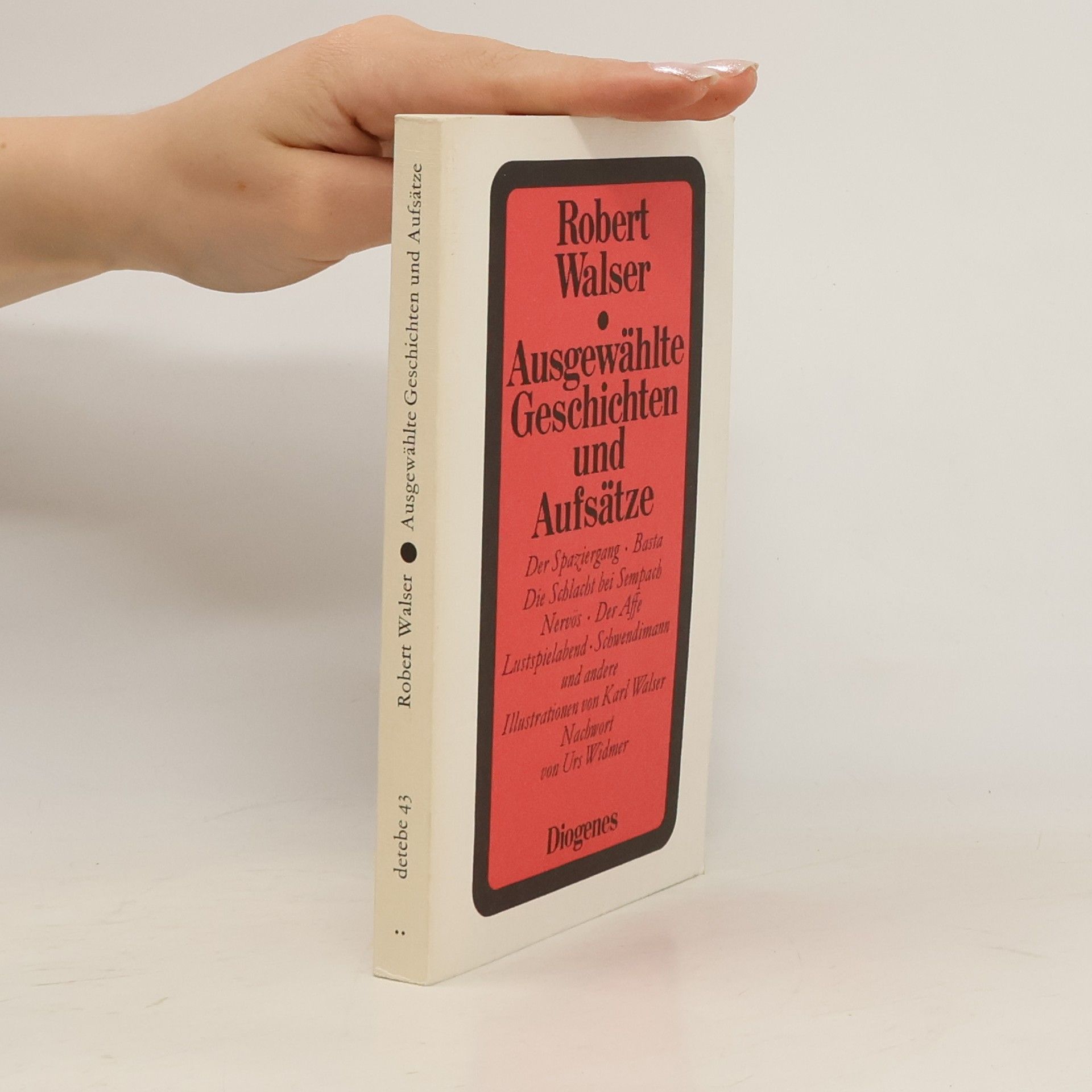 Robert Walser Ausgewählte Geschichten und Aufsätze