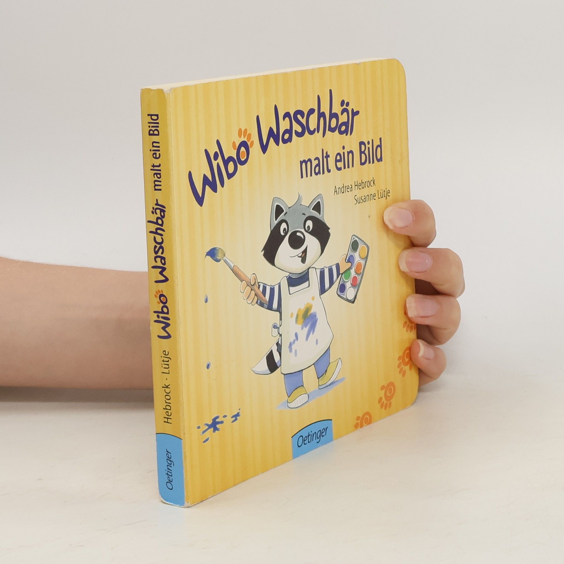 Andrea Hebrock Wibo Waschbär malt ein Bild