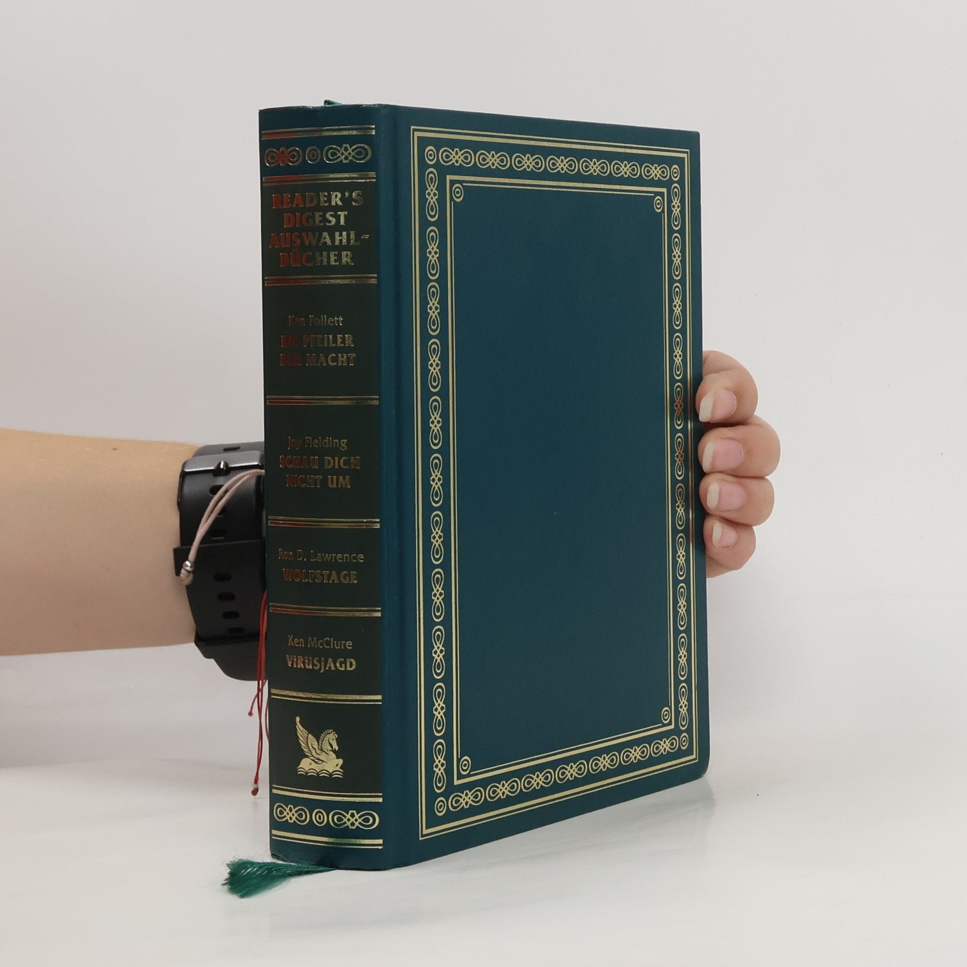 Ken Follett Reader's Digest Auswahlbücher. Die Pfeiler der Macht. Schau dich nicht um. Wolfstage. Virusjagd