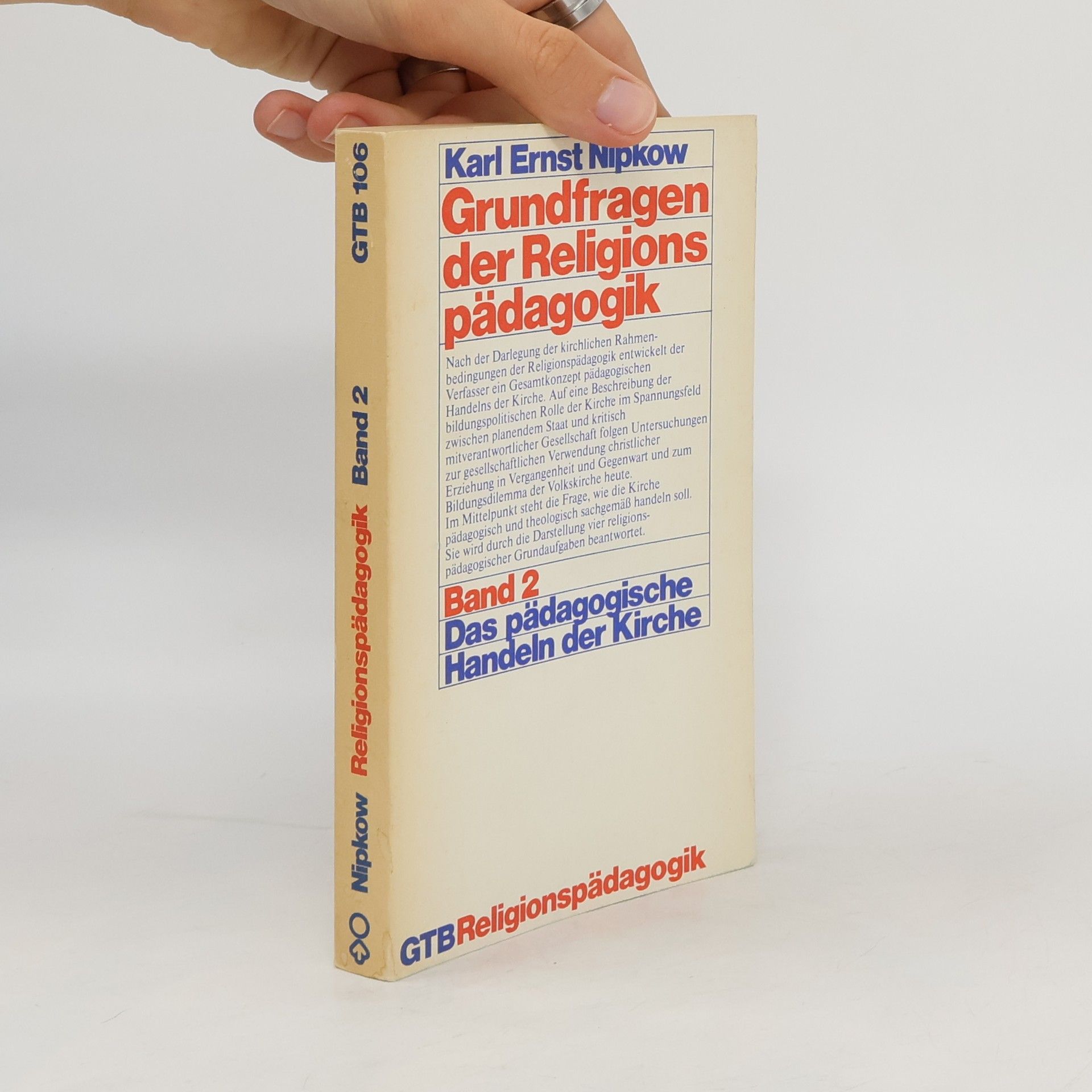 Karl Ernst Nipkow Grundfragen der Religionspädagogik