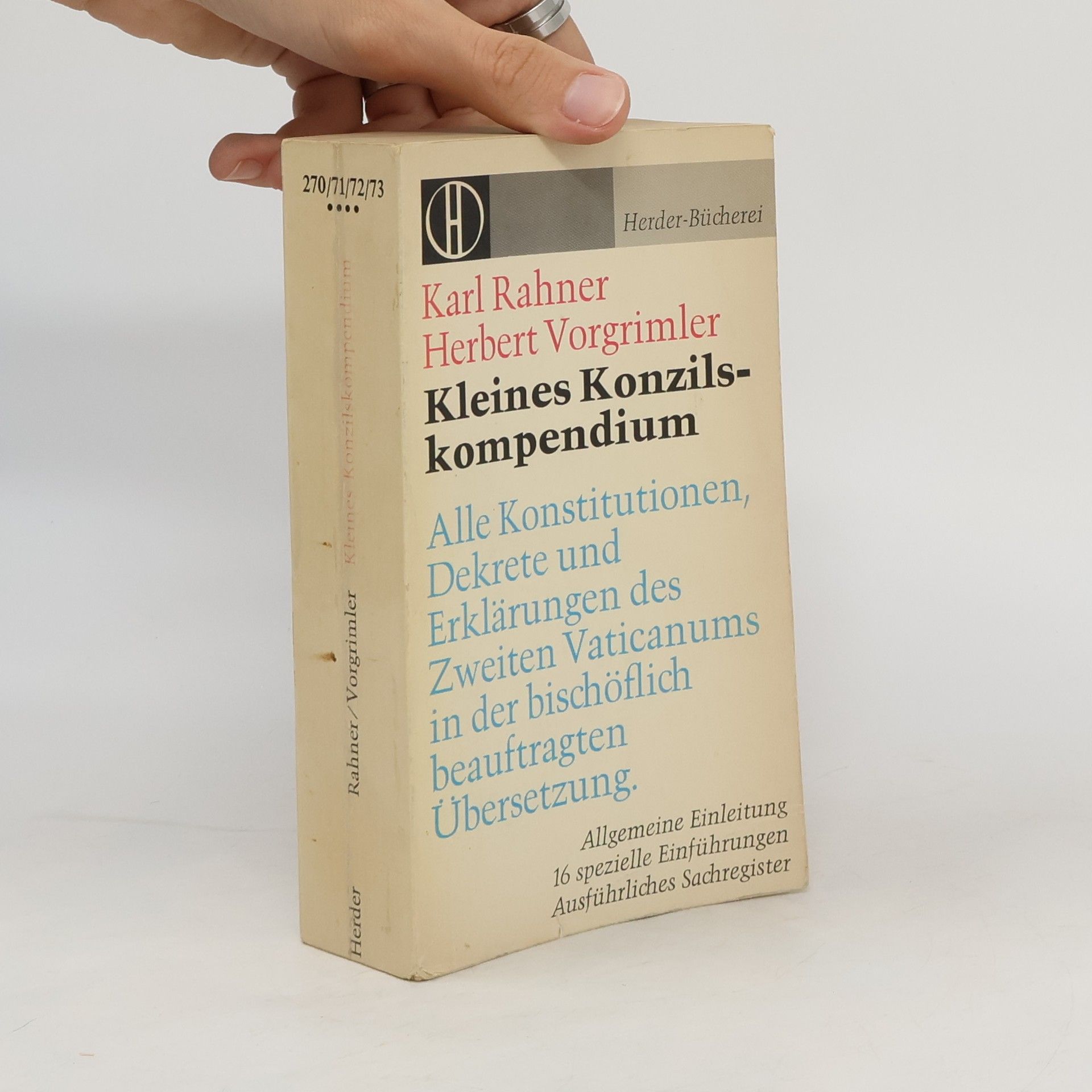 Herbert Vorgrimler Kleines Konzilskompendium