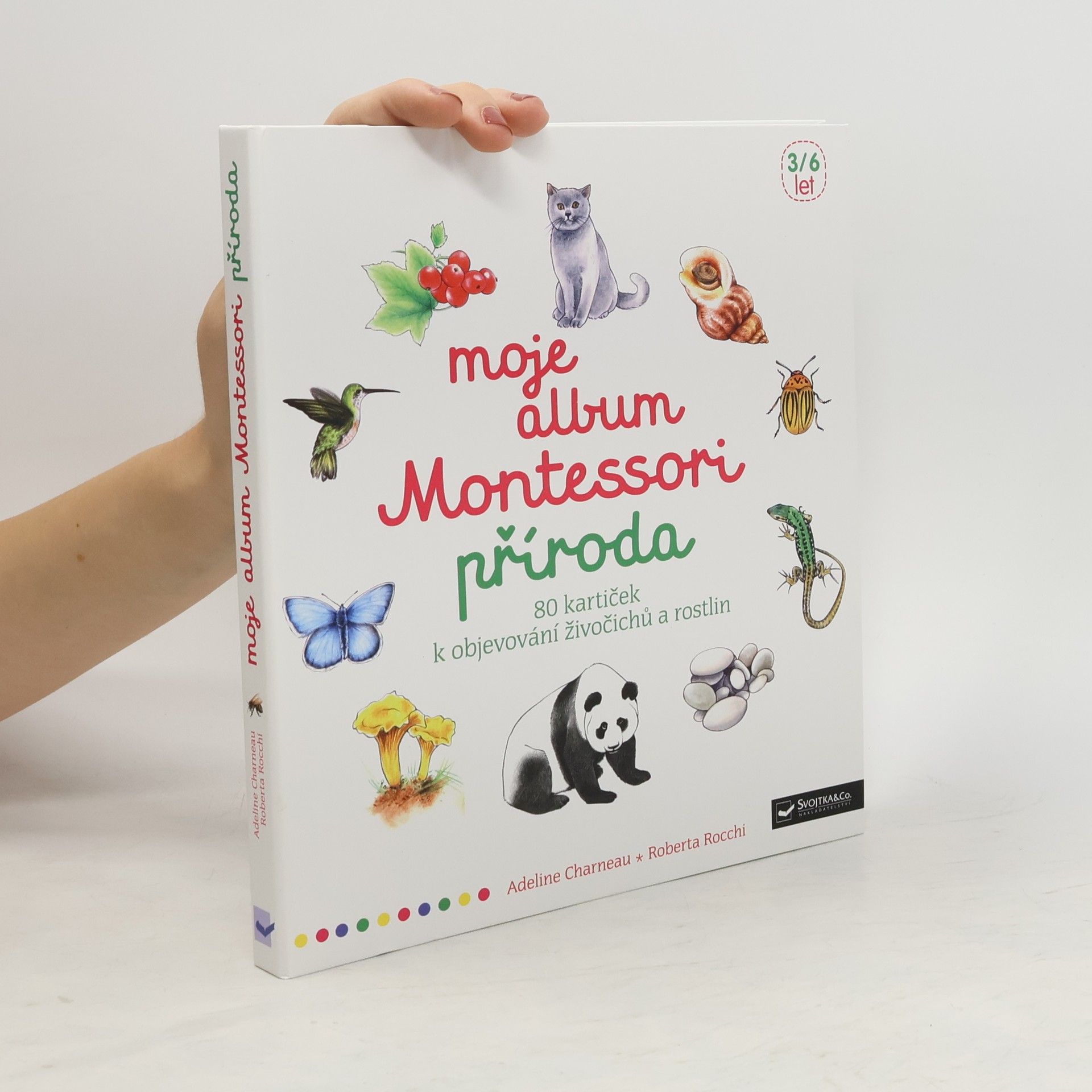 Adeline Charneau Moje album Montessori příroda : 80 kartiček k objevování živočichů a rostlin