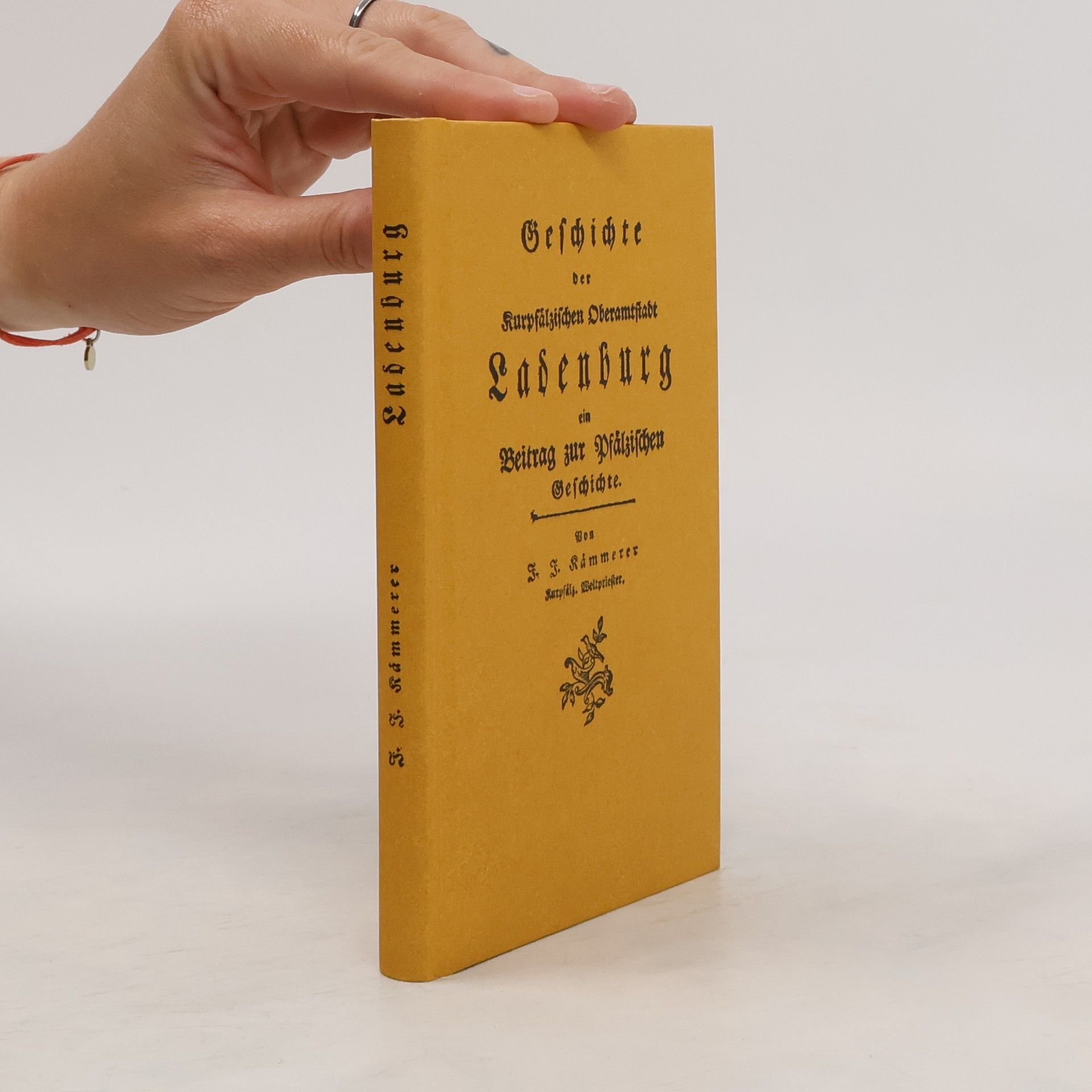 Johann Jakob Kämmerer Geschichte der Kurpfälzischen Oberamtstadt Ladenburg