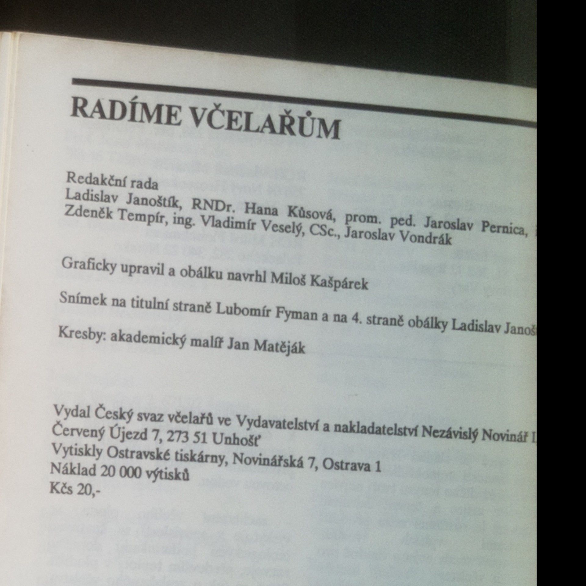 Collectif d'auteurs Radíme včelařům