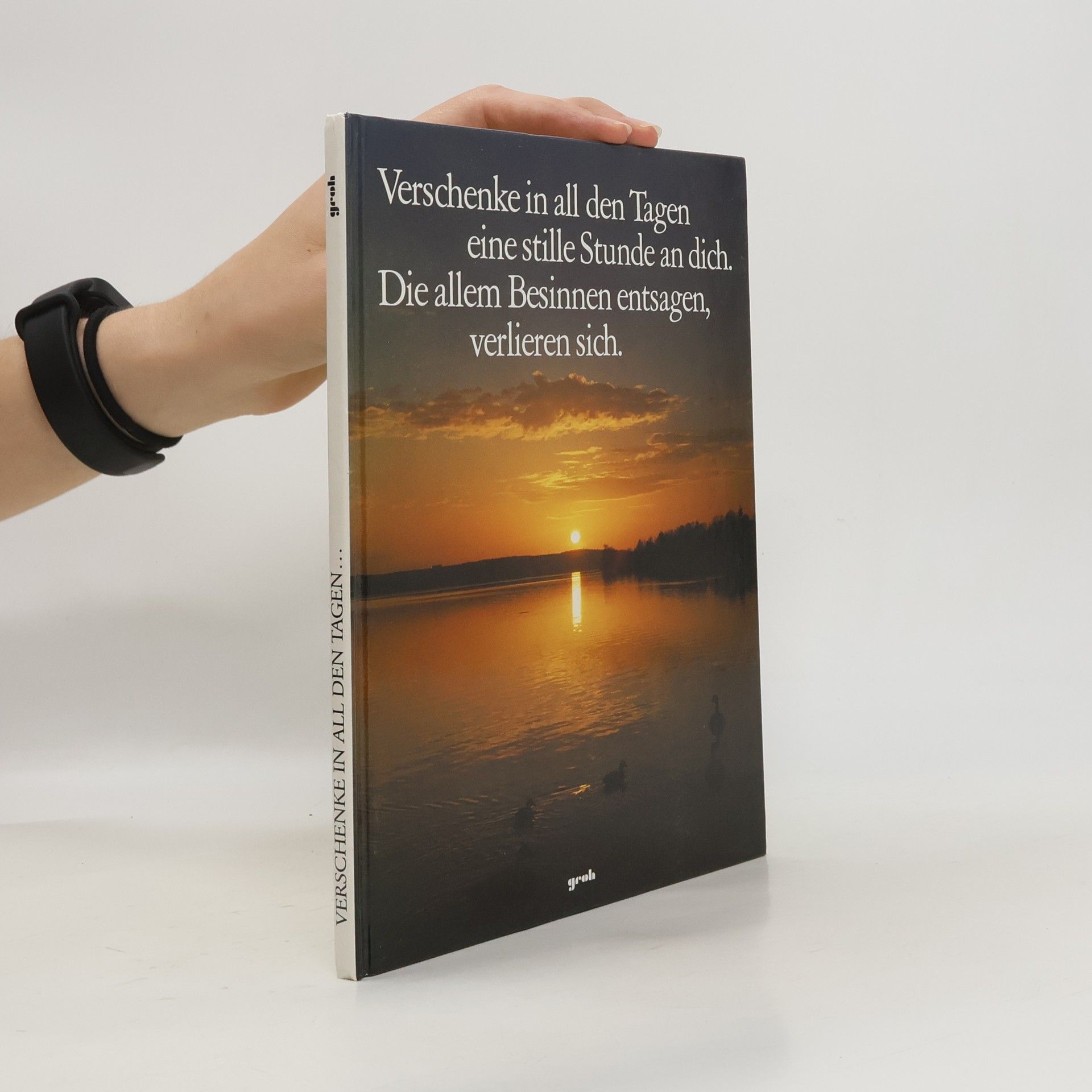 Albert Bartsch Verschenke in all den Tagen eine stille Stunde an dich, die allem Besinnen entsagen, verlieren sich