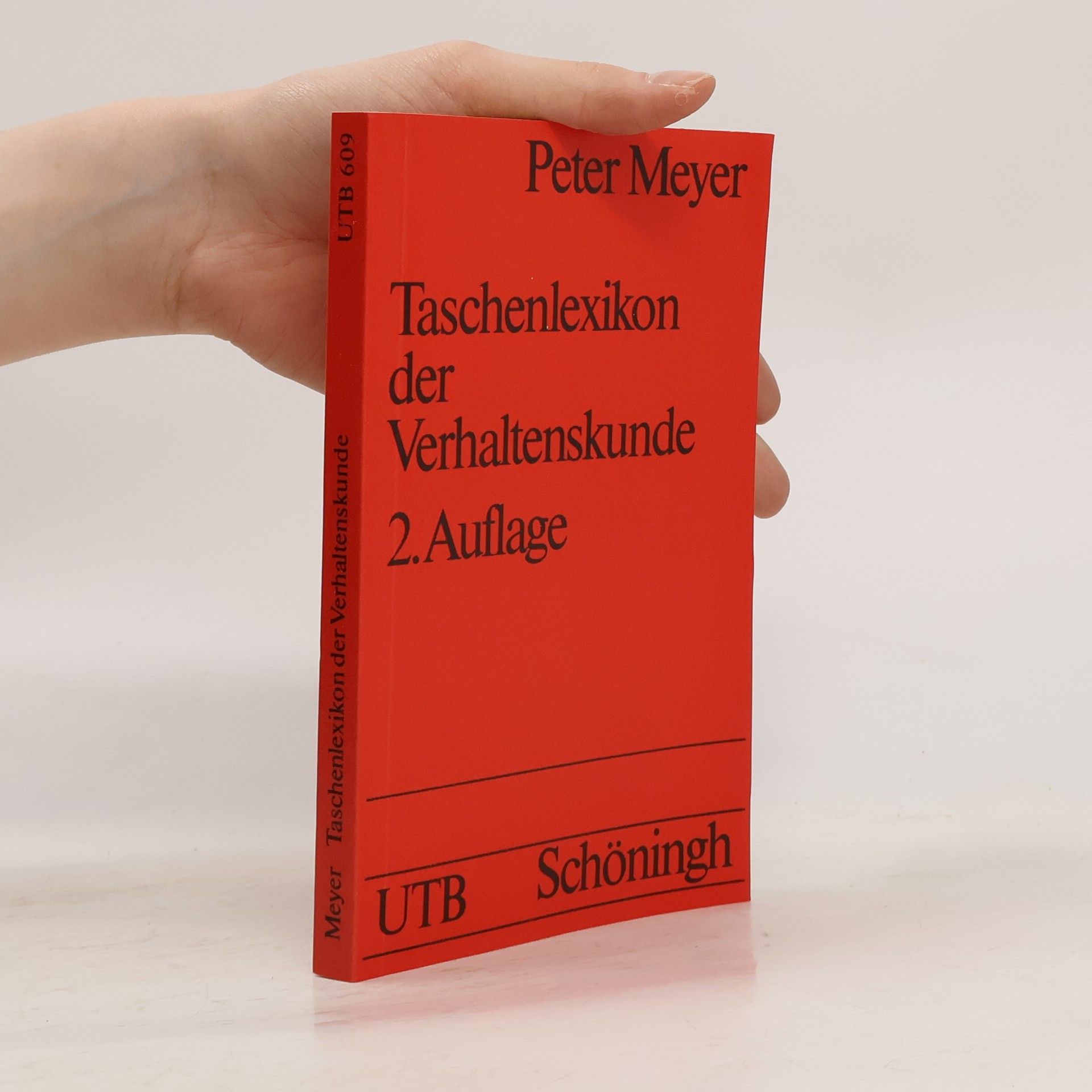 Peter K.-W. Meyer Taschenlexikon der Verhaltenskunde