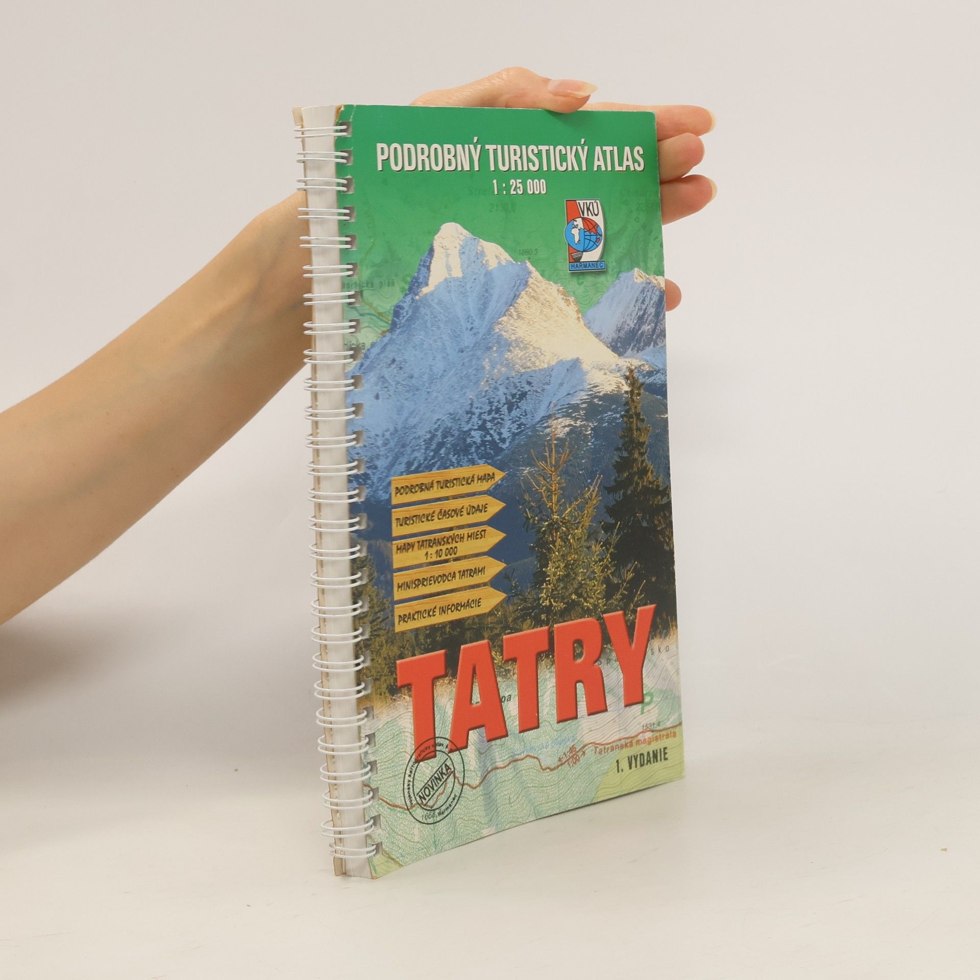kolektiv Tatry. Podrobný turistický atlas 1: 25 000