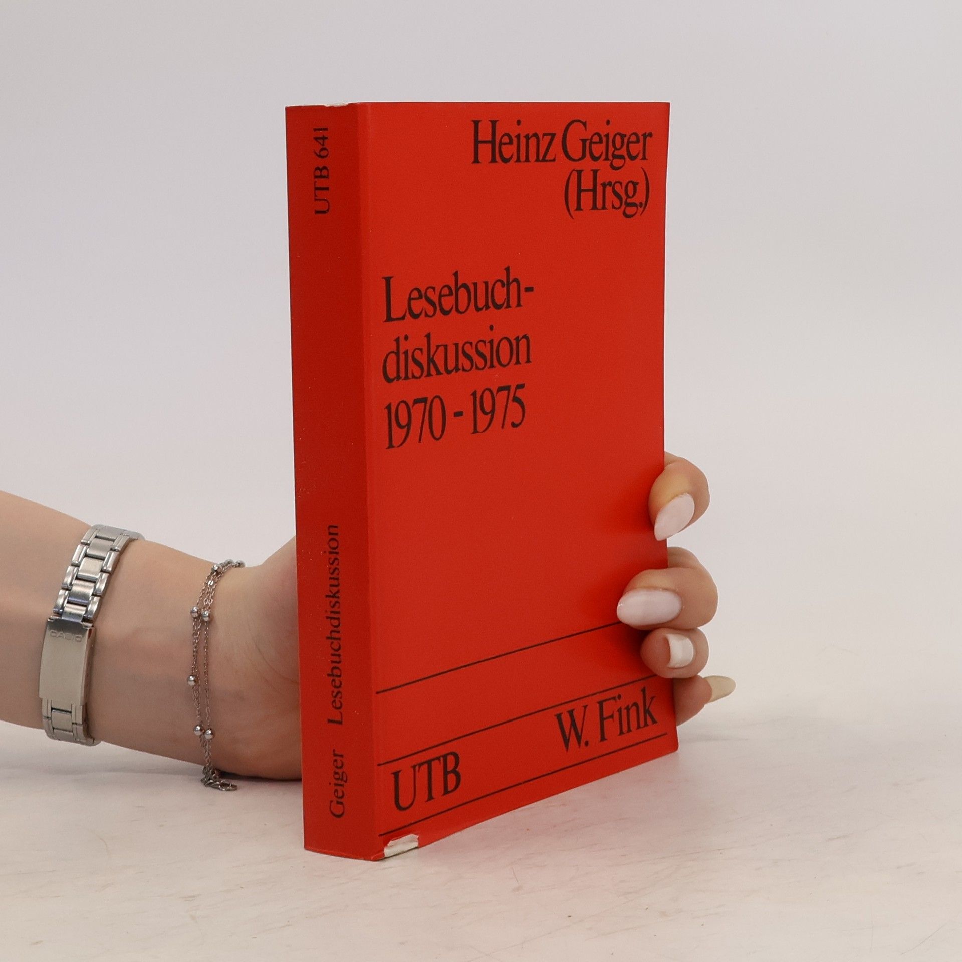 Heinz Geiger Lesebuchdiskussion 1970 - 1975 [neunzehnhundertsiebzig bis neunzehnhundertfünfundsiebzig]