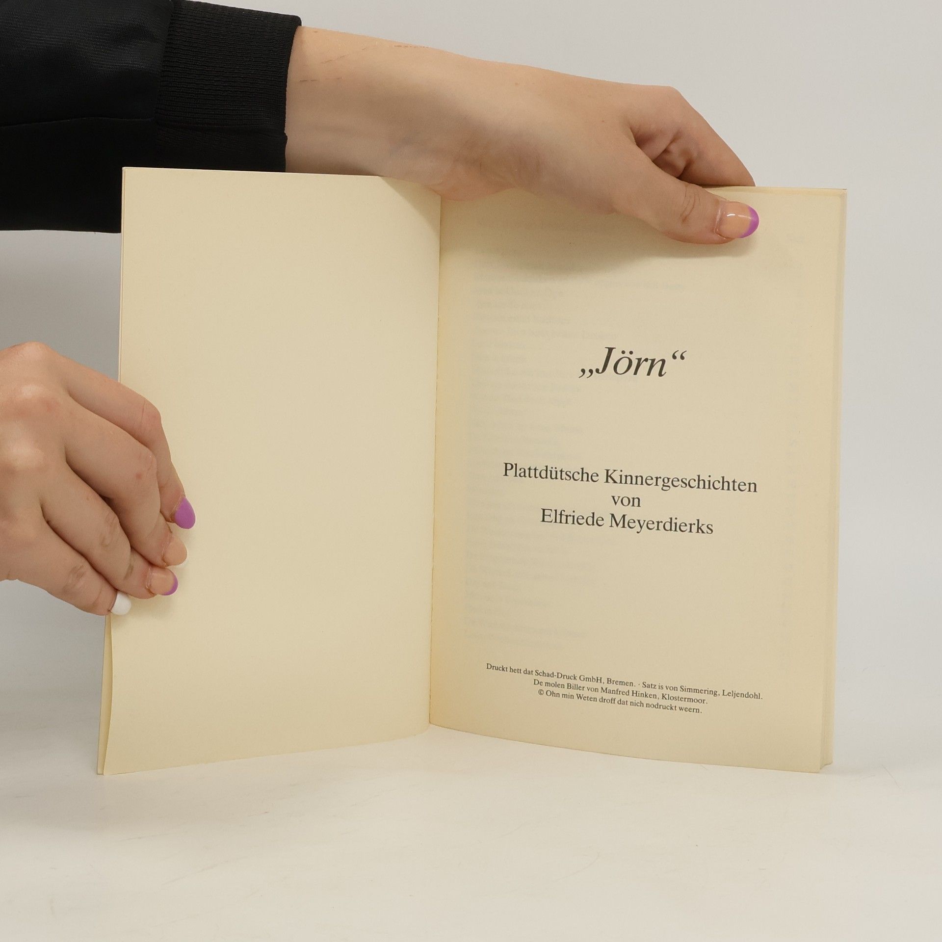 kolektiv „Jörn" Plattdütsche Kinnergeschichten von Elfriede Meyerdierks