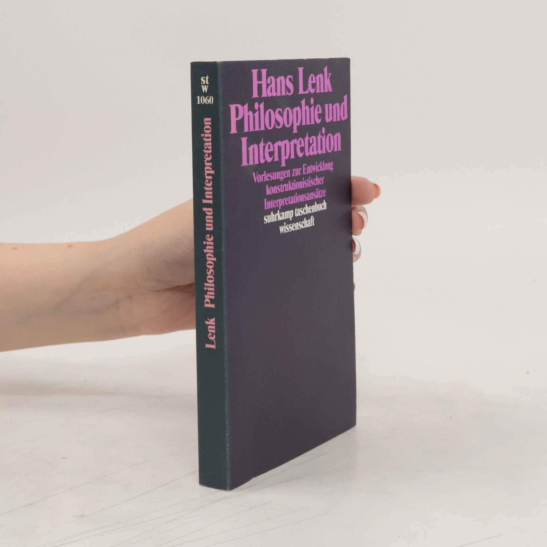 Hans Lenk Philosophie und Interpretation