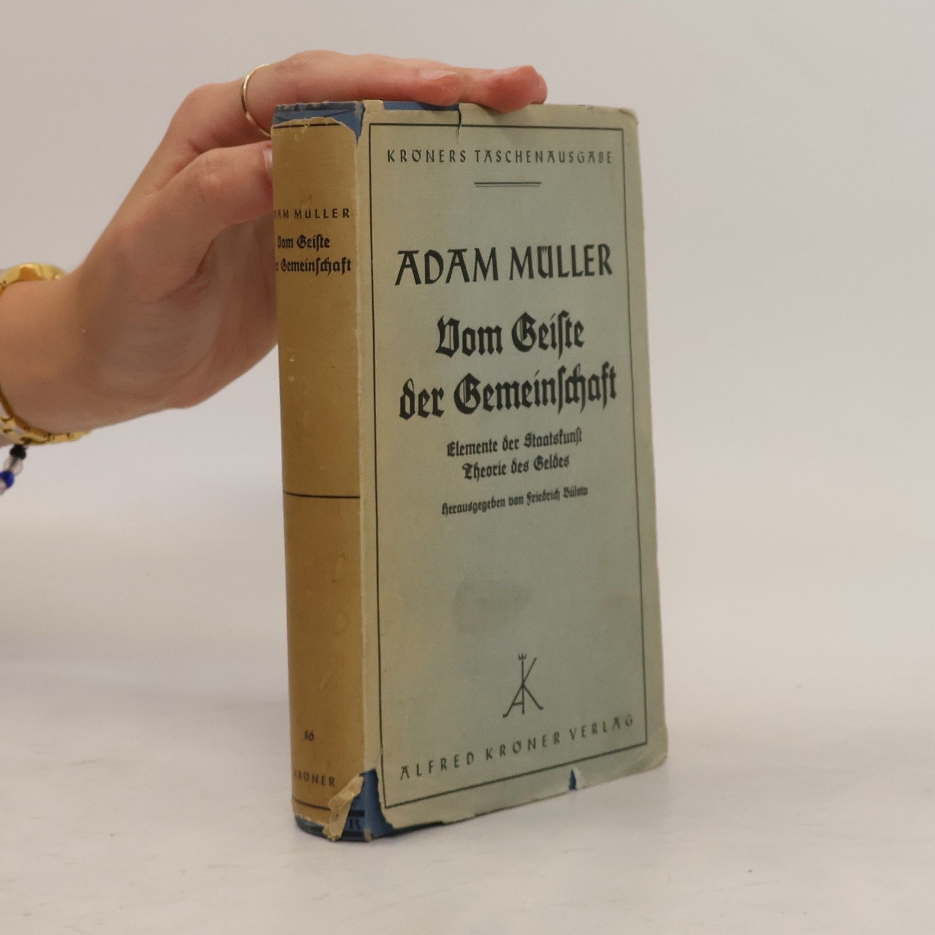 Adam Heinrich Müller Vom Geiste der Gemeinschaft