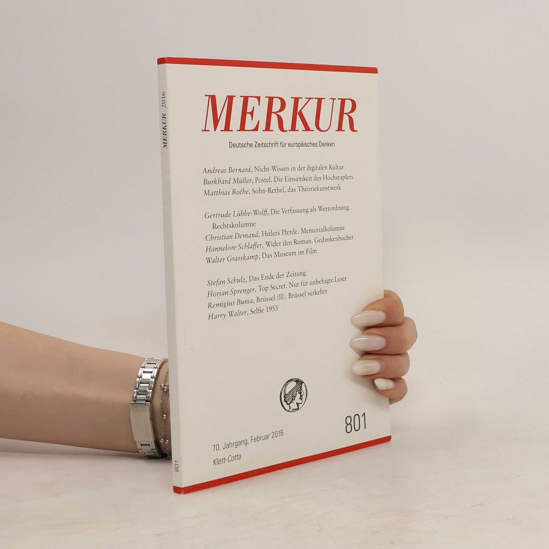Christian Demand MERKUR Deutsche Zeitschrift für europäisches Denken. Nr.801