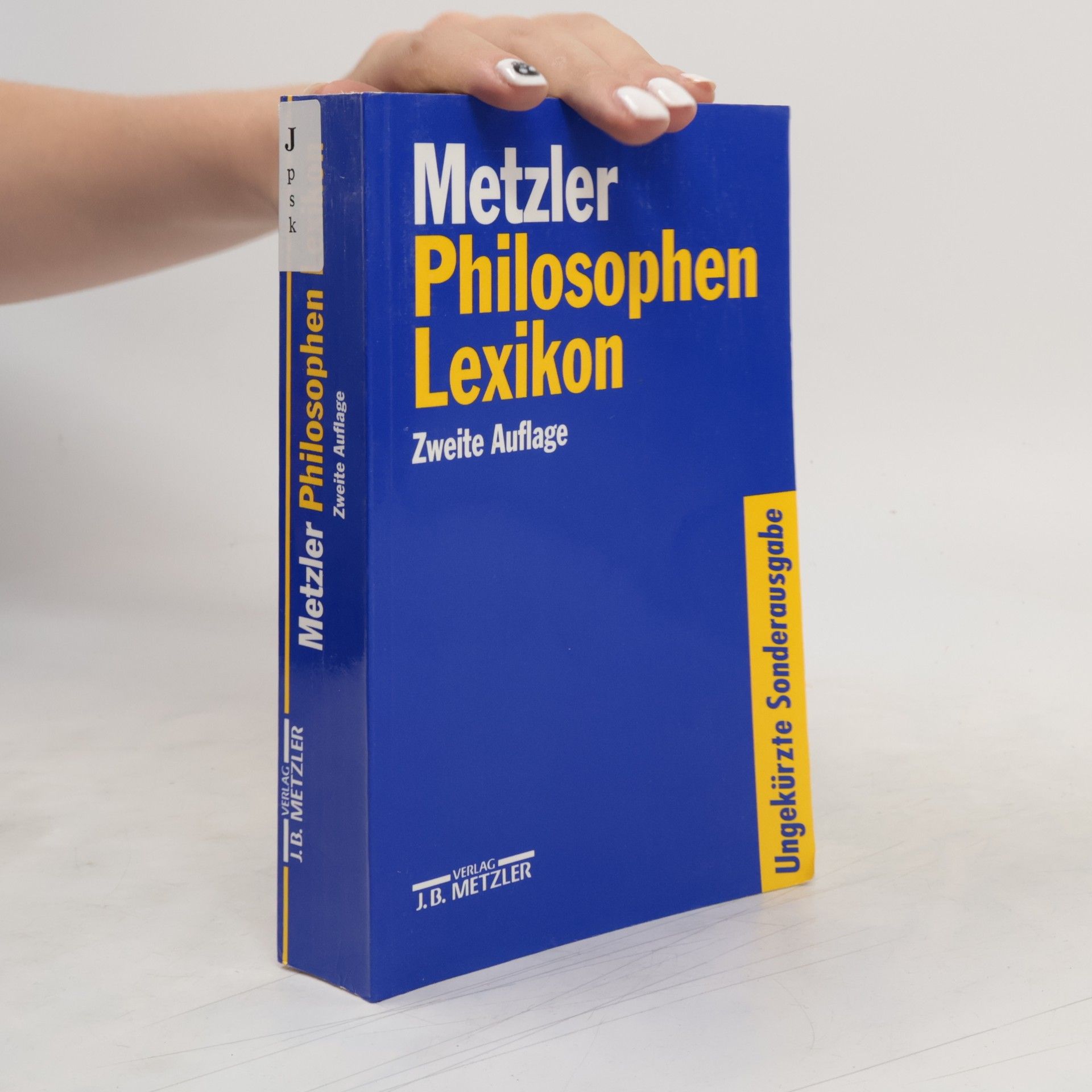 Bernd Lange Metzler-Philosophen-Lexikon