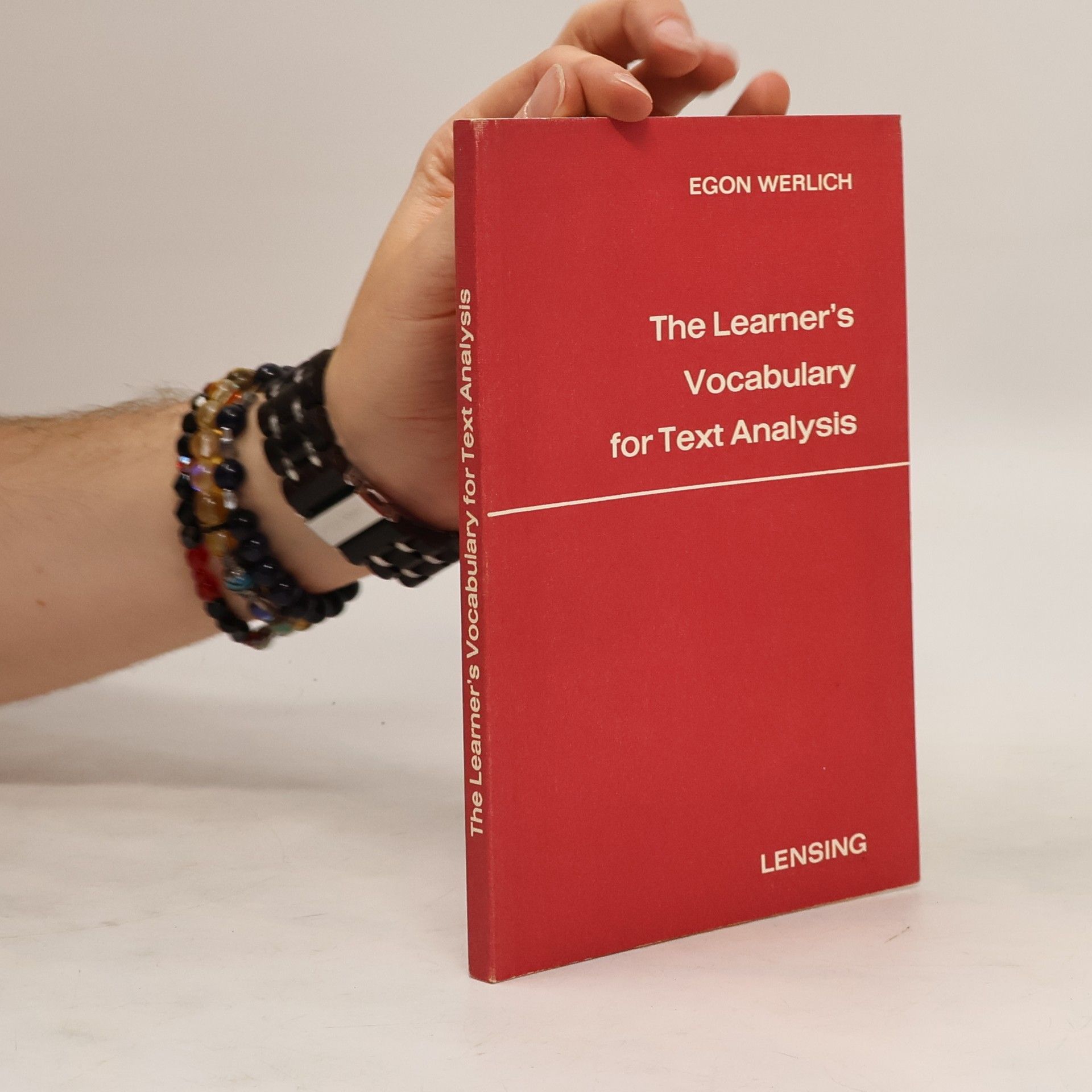 Egon Werlich The Learner's Vocabulary for Text Analysis