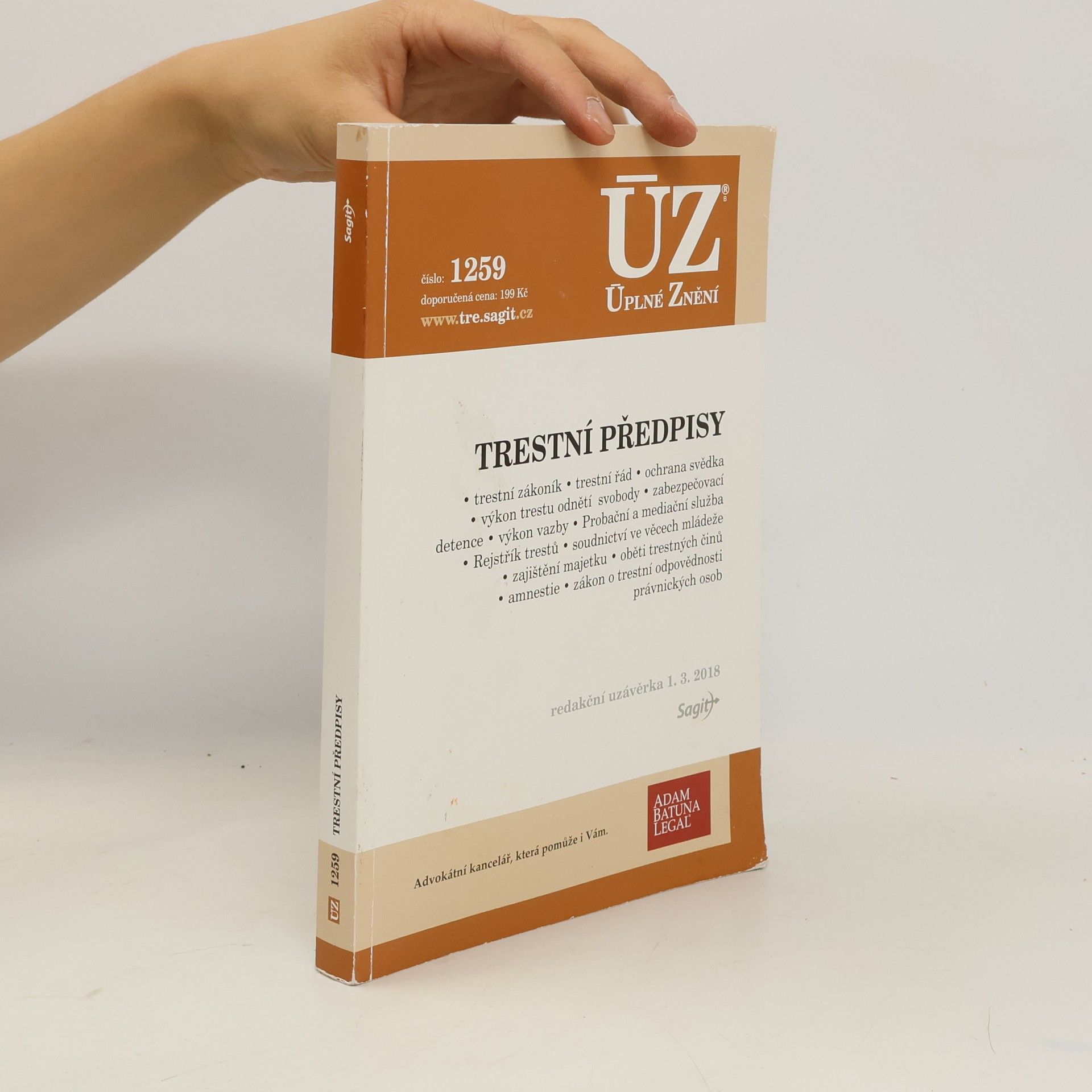 Česko Trestní předpisy [ÚZ 2018 č. 1259]