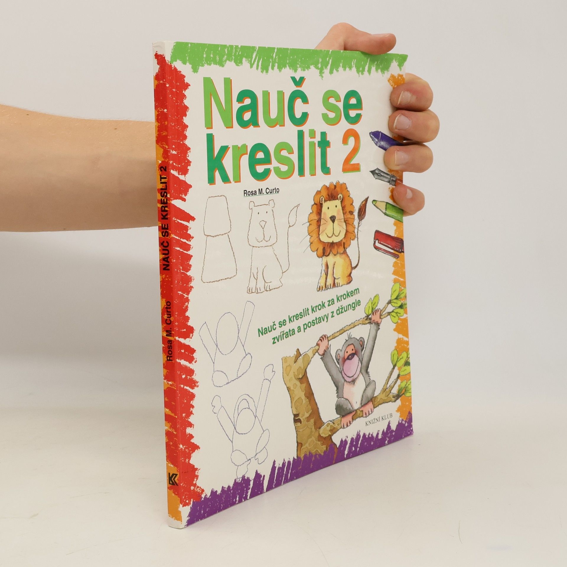 Nauč se kreslit 2. Nauč se kreslit krok za krokem zvířata a postavy z džungle