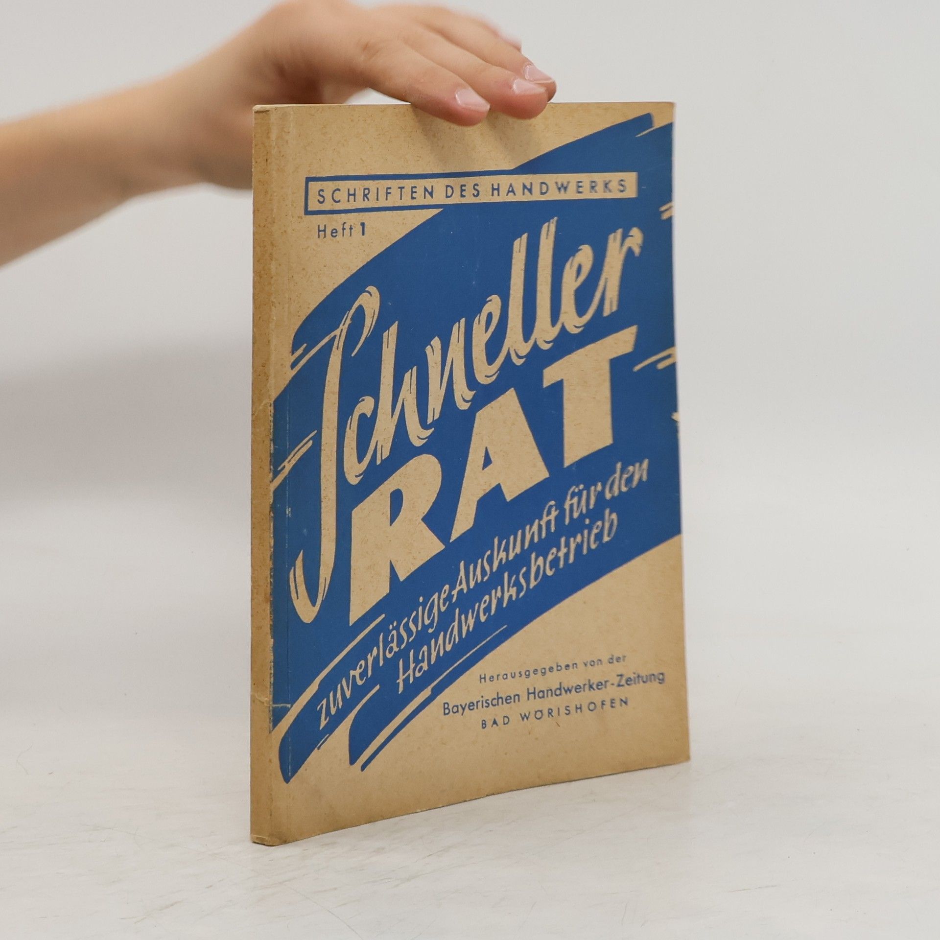 kolektiv Schriften des Handwerks 1