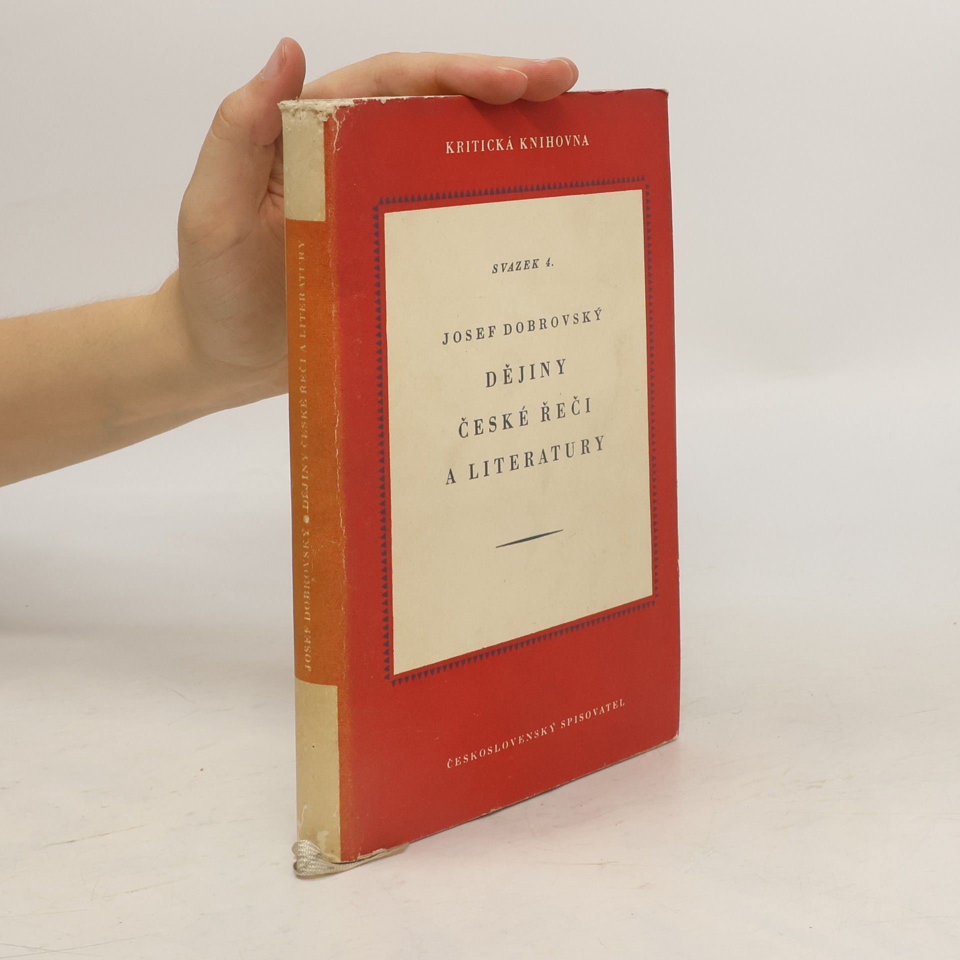 Josef Dobrovský Dějiny české řeči a literatury