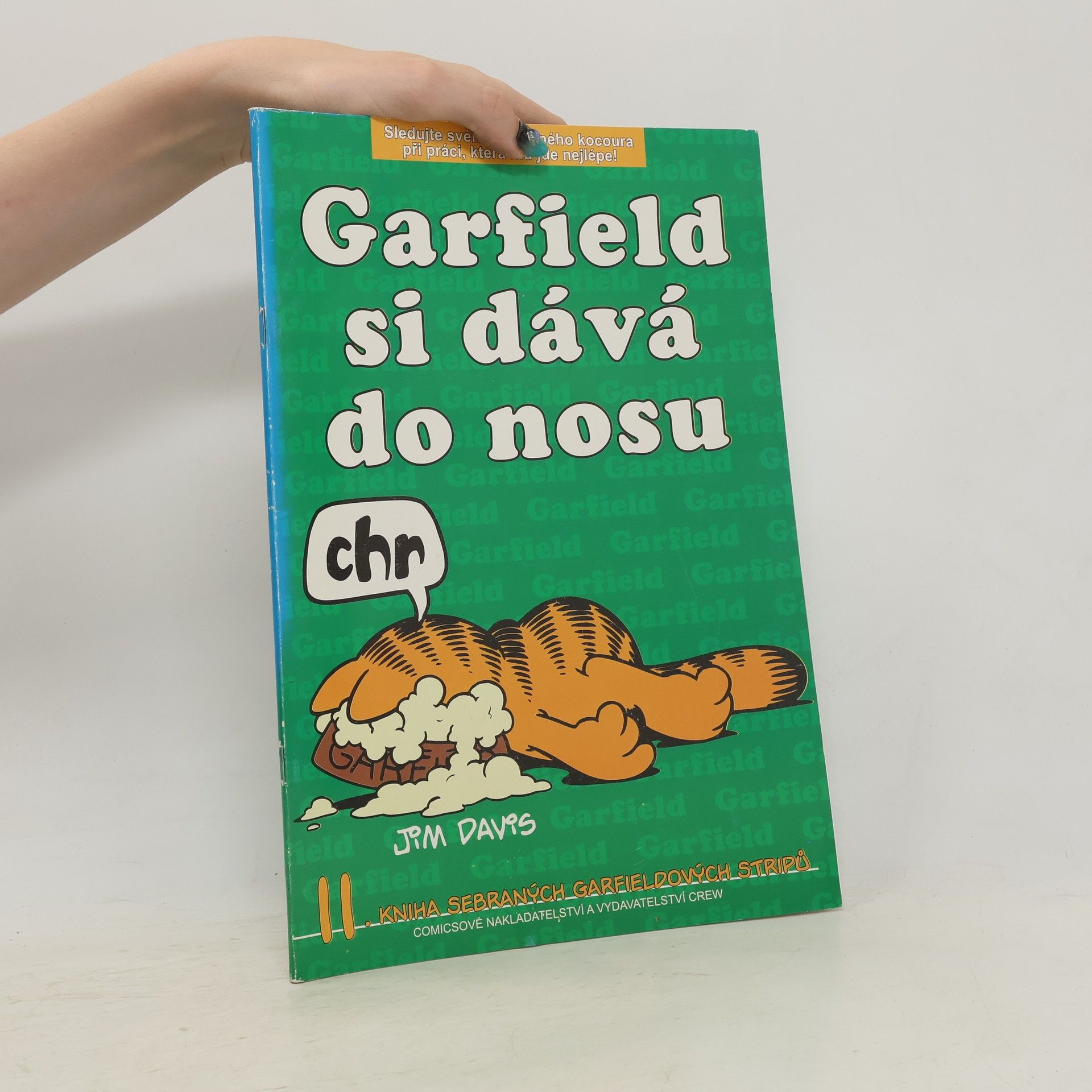 Jim Davis Garfield si dává do nosu