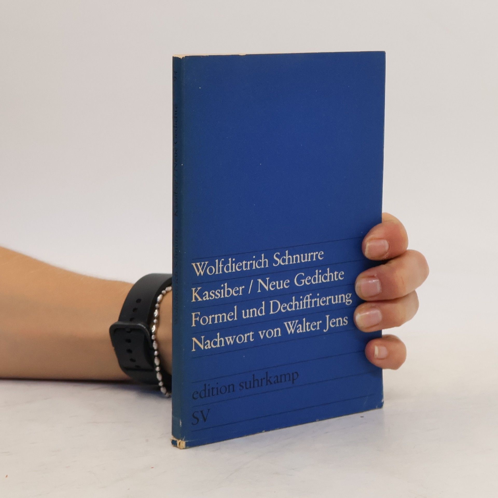 Wolfdietrich Schnurre Kassiber. Neue Gedichte. Formel und Dechiffrierung. Nachwort von Walter Jens