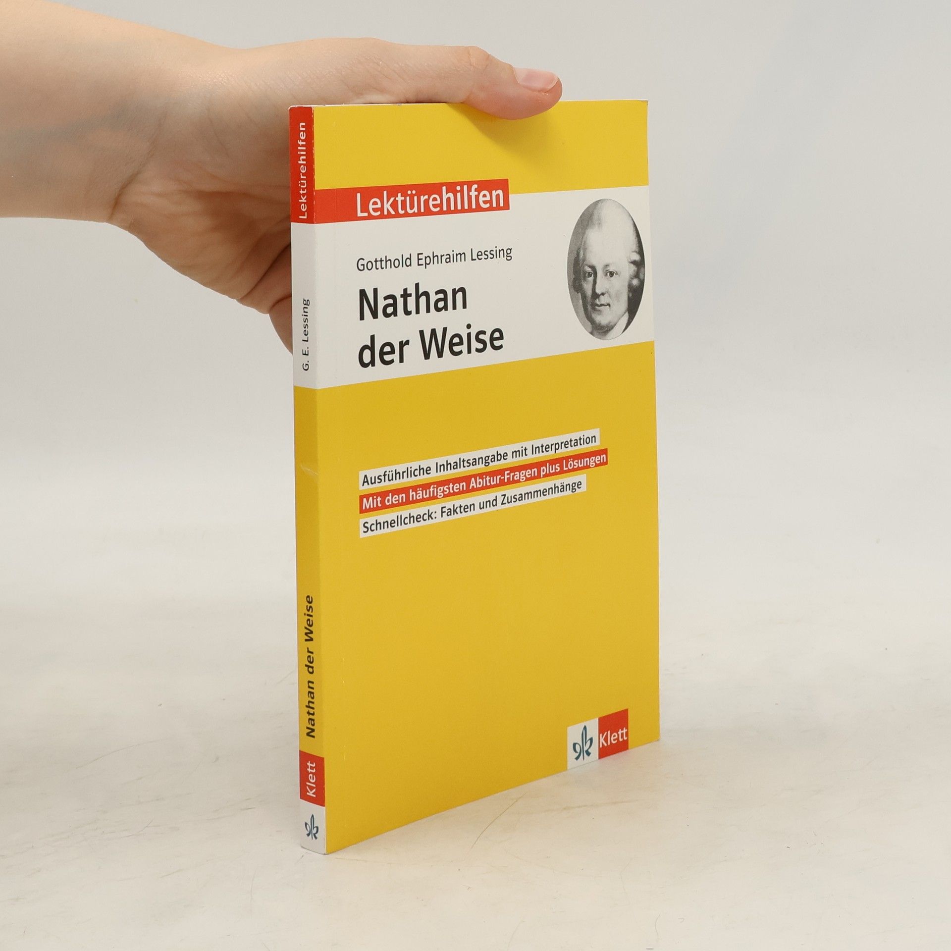 Gerhard Sedding Klett Lektürehilfen Gotthold Ephraim Lessing, Nathan der Weise