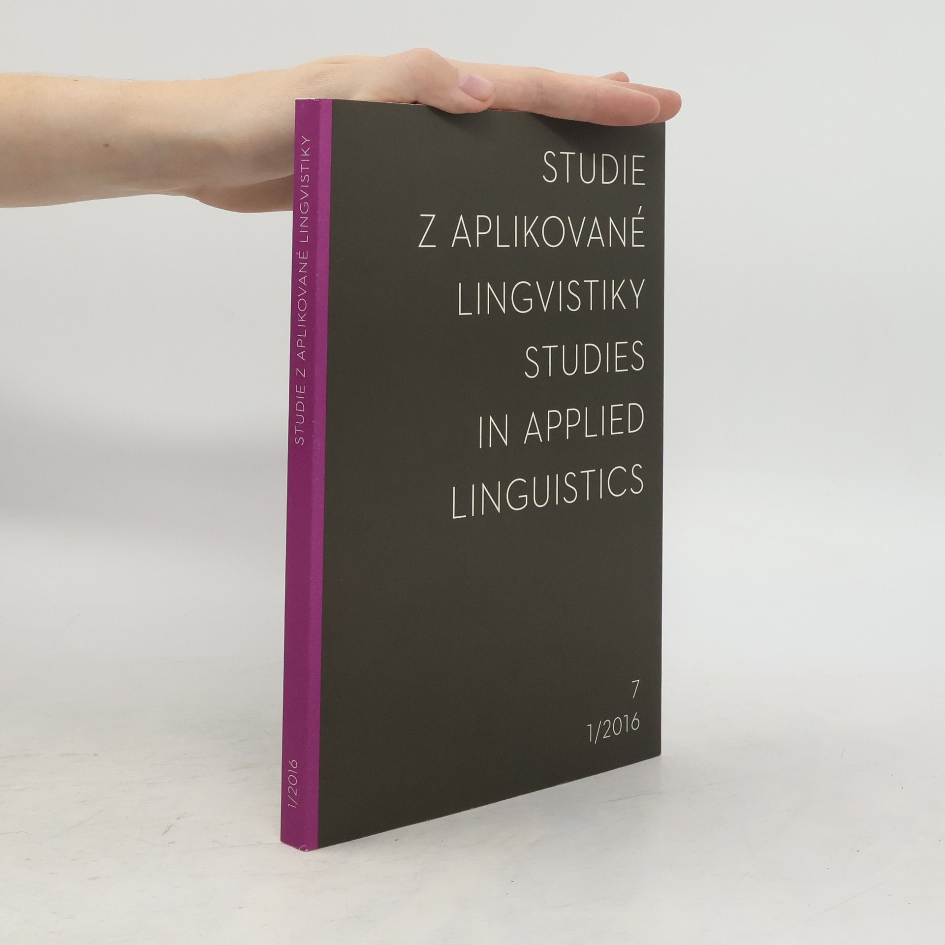kolektiv Studie z aplikované lingvistiky. Studies in Applied Linguistics 7. 1/2016