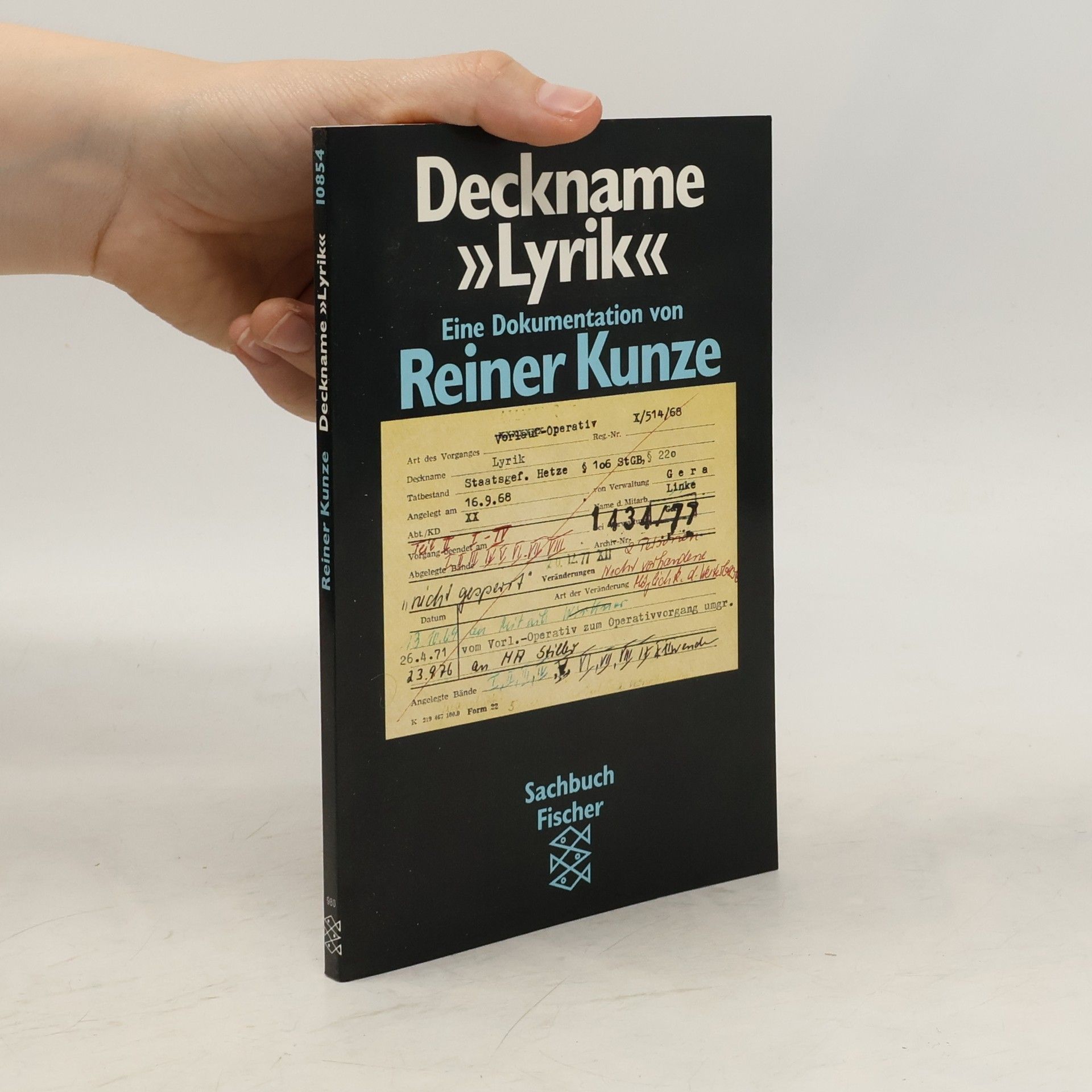 kolektiv Deckname "Lyrik" : eine Dokumentation von Reiner Kunze