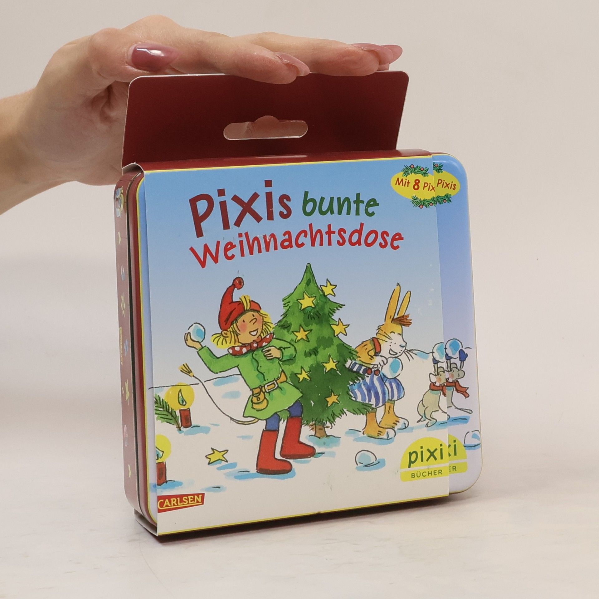 AA.VV. Pixis bunte Weihnachtsdose mit 8 Pixis