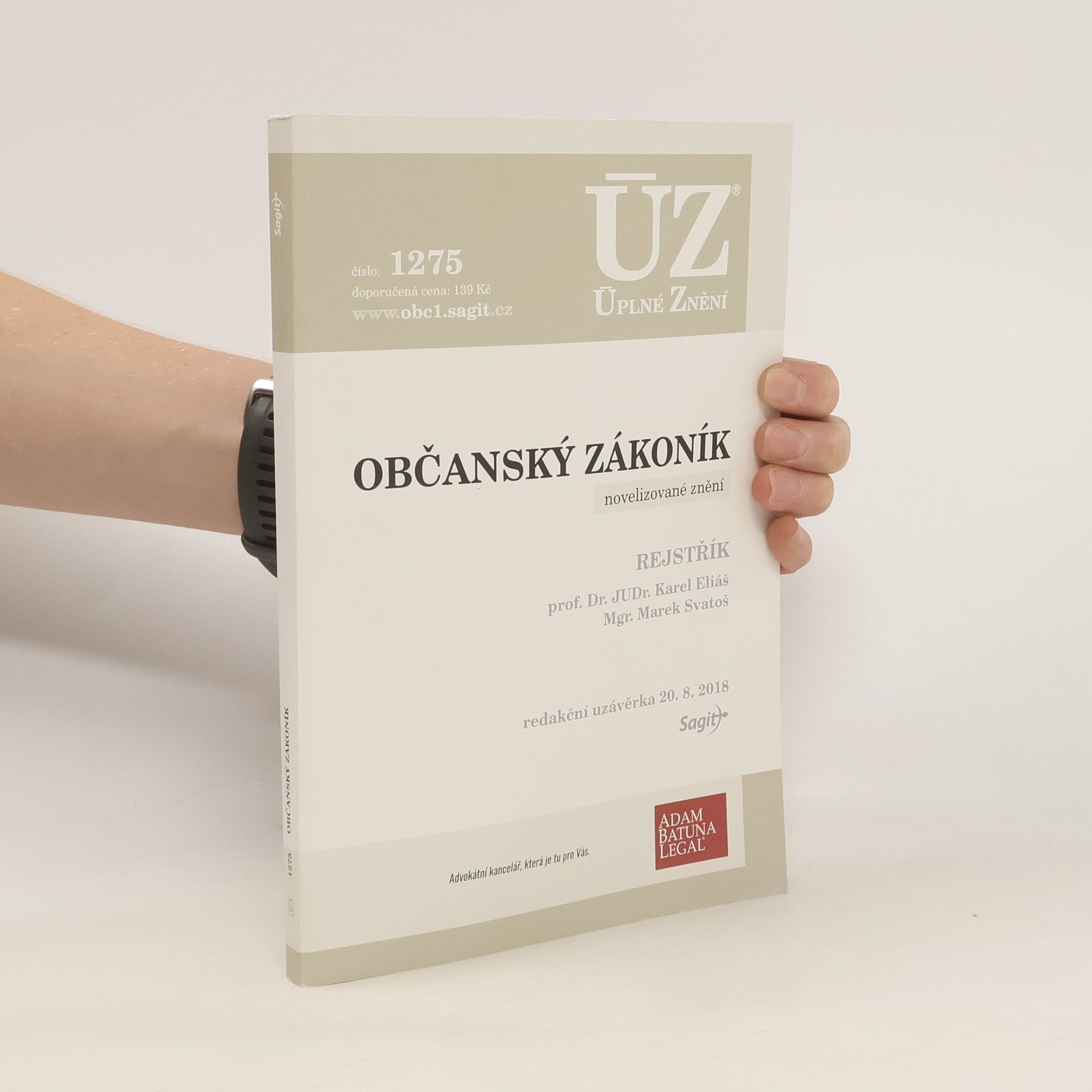 Karel Eliáš ÚZ 1275. Občanský zákoník