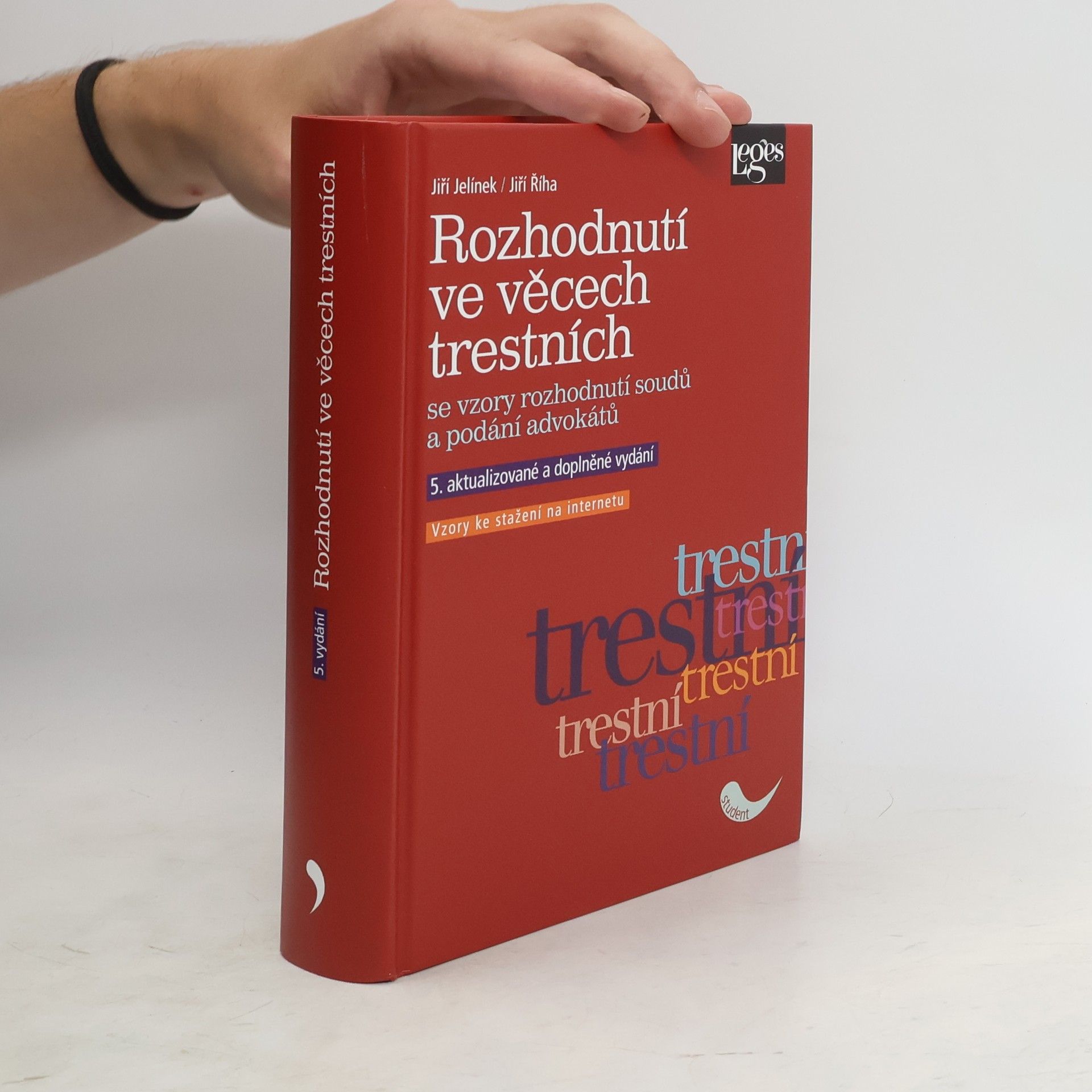 Jiří Jelínek Rozhodnutí ve věcech trestních. Se vzory rozhodnutí soudů a podání advokátů