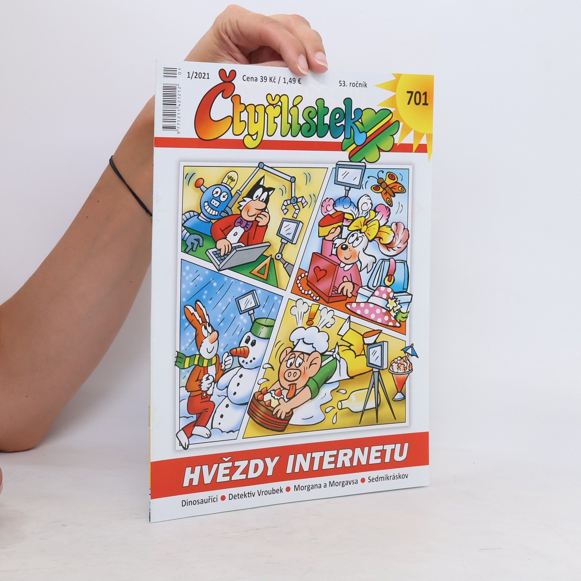 Autorenkollektiv Čtyřlístek 701. 1/2021. Hvězdy internetu