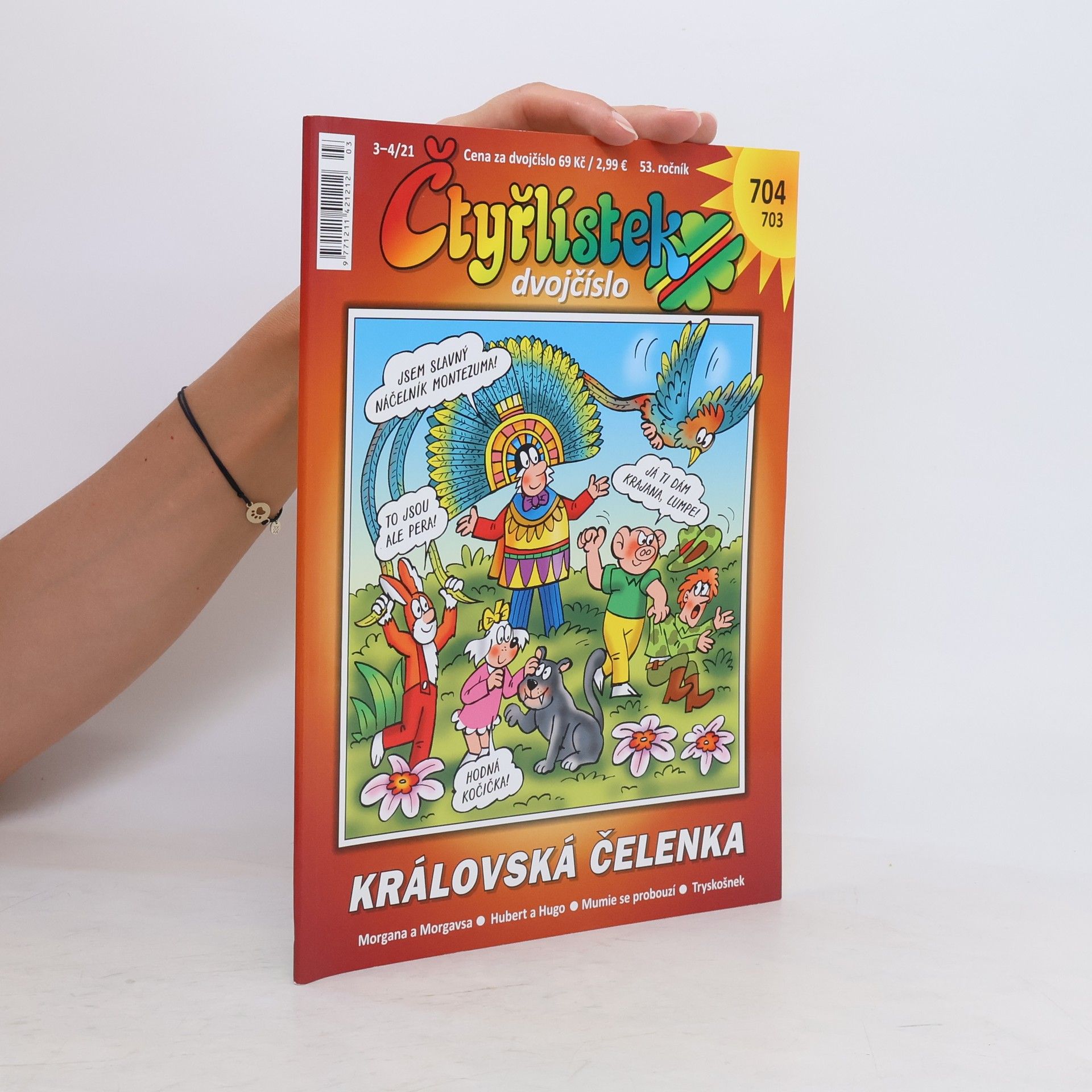 Autorenkollektiv Čtyřlístek dvojčíslo 703/704 - Královská čelenka